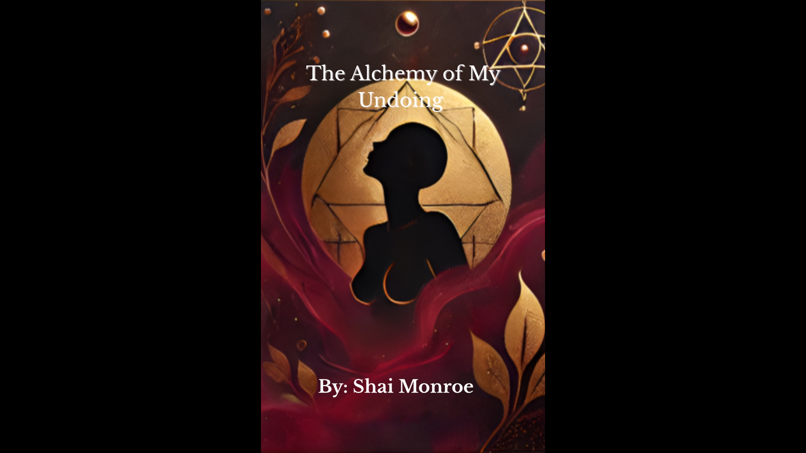 Book Cover of The Alchemy of My Undoing, the debut book by Black Queer Indie Author Shai Monroe exploring intimacy, kink, power, vulnerability, and self-discovery.