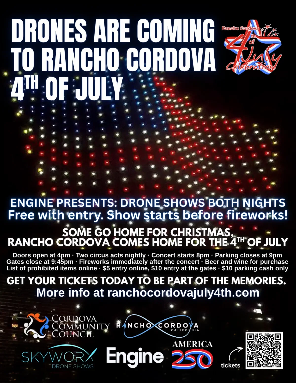 Rancho Cordova Drone Show Flyer