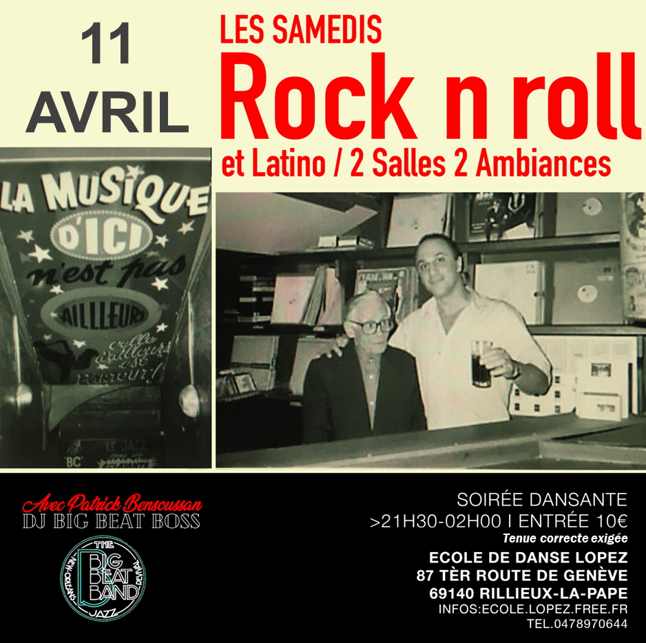 Soirée dansante, samedi 11 avril