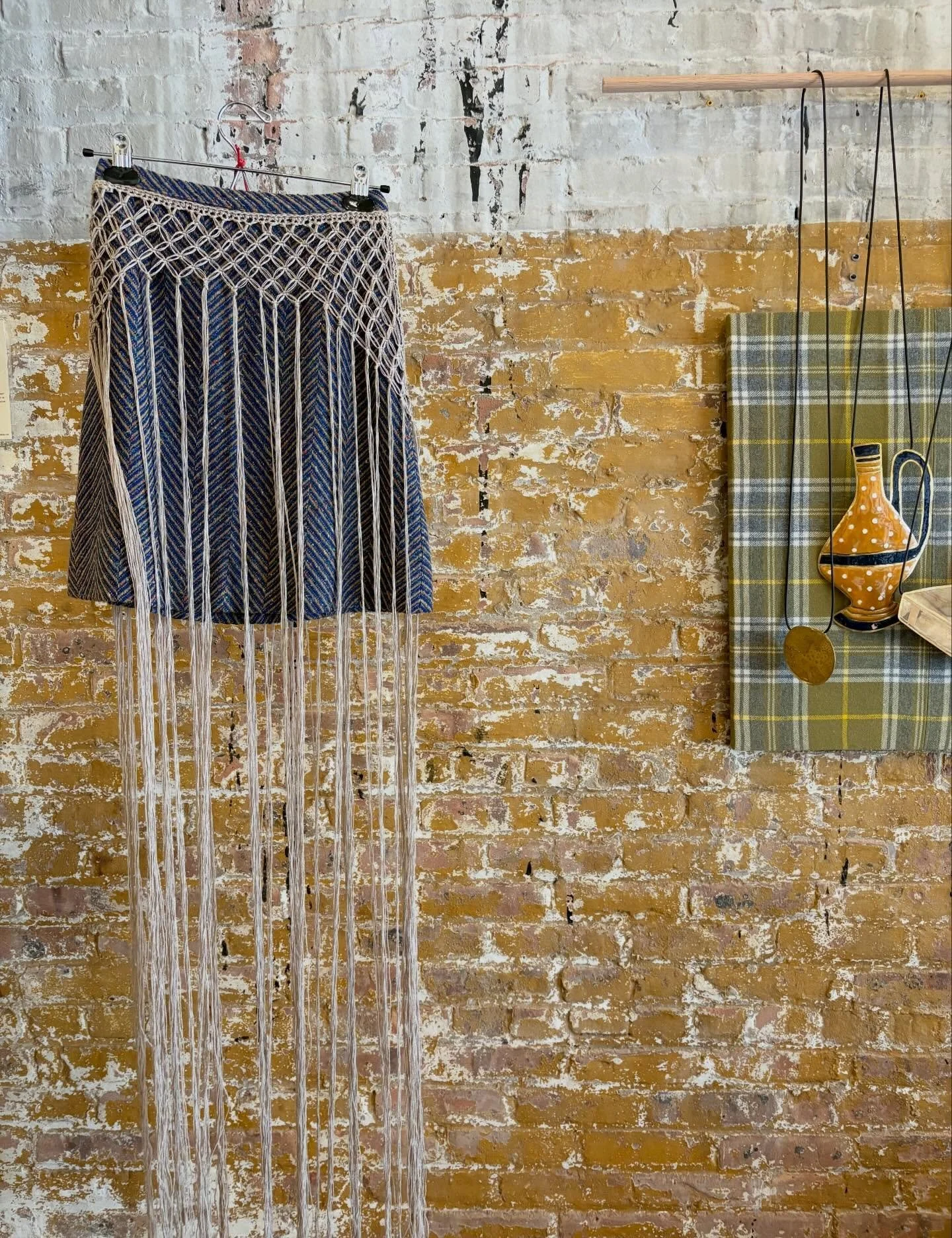 A collection of 632 vintage wool skirts. Quietly collected by @commonloomstudio Mae Colburn&rsquo;s grandmother, meticulously cataloged, and beautifully reimagined by 25 artists. The Wool Skirts exhibit at @la.sudestada in Brooklyn is not to be misse