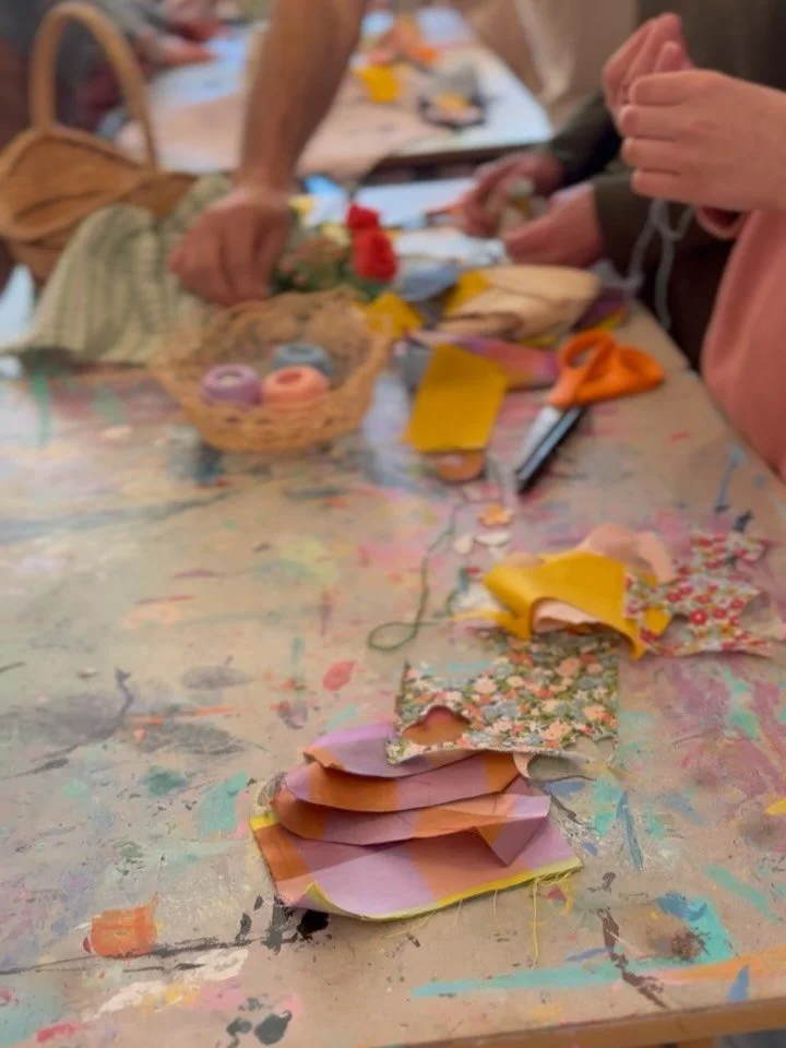 It is always a gift to make time and space for creative community. Thank you so much to everyone who came to visit our Cozy Creative Lounge as part of @BoulderArtsWeek last Saturday. I loved the little fabric flowers you made ~ even transformed into 