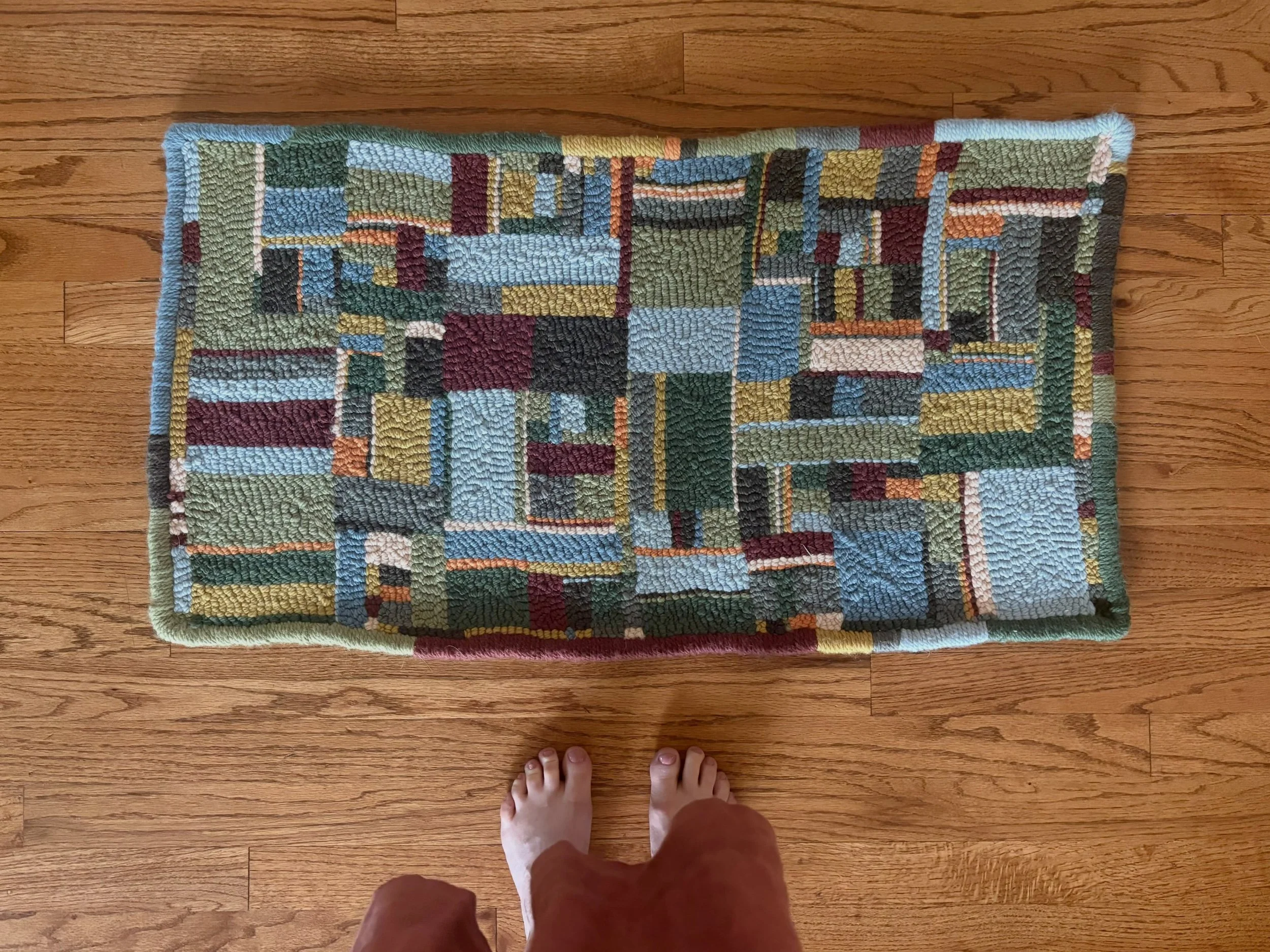 I&rsquo;m still here, making things! 

I know it&rsquo;s been quieter than normal on this platform lately, but that has no measure on the Makerie details being cared for and considered. 

It feels so good to have finally finished this punch needle ru