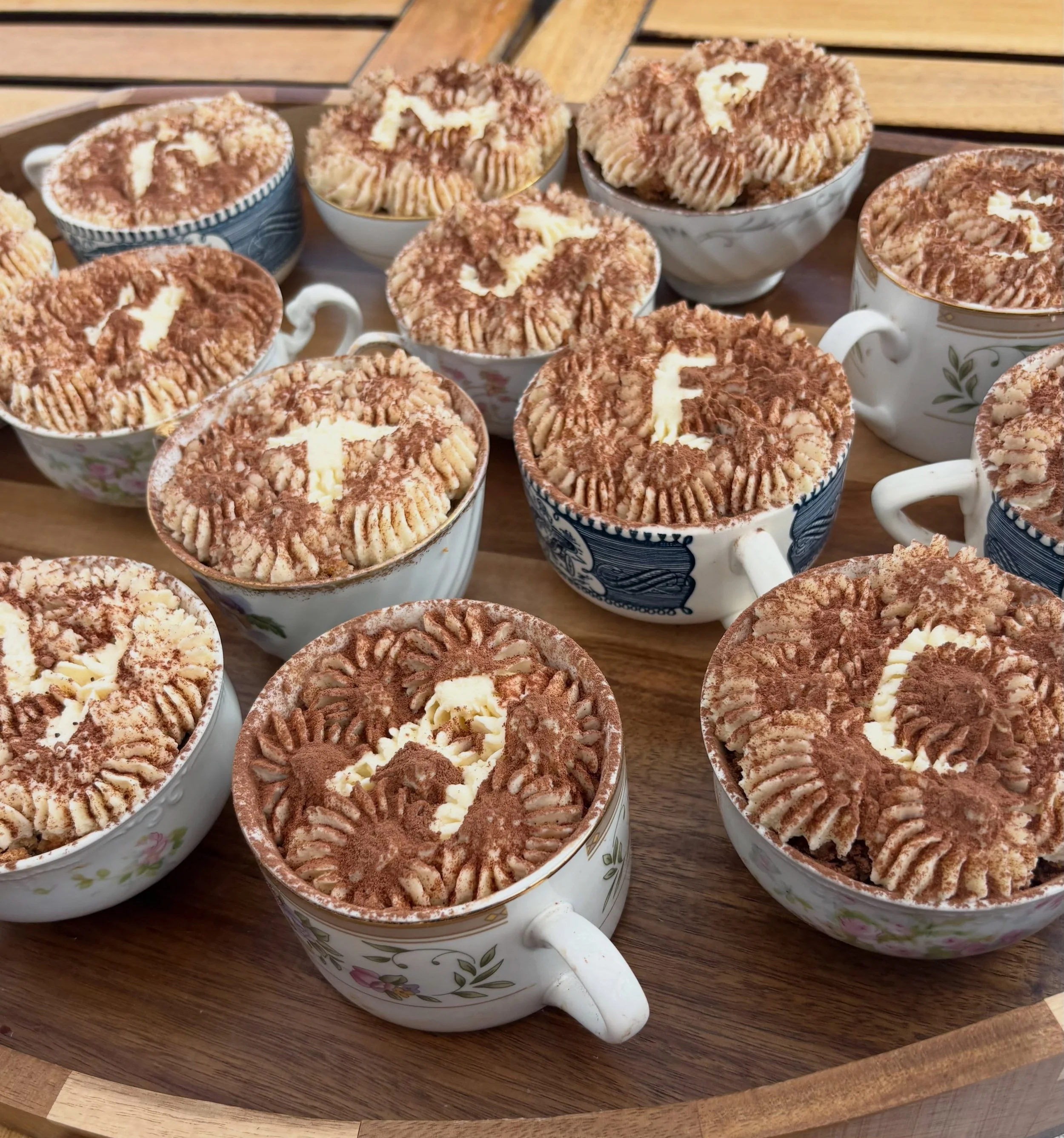 A peek into the @blackcatboulder food experience during our Makerie retreats. Everything made from scratch, fresh from the farm, each bite filled with love. Down to the homemade butter. Even tiramisu customized with each student&rsquo;s initials to p