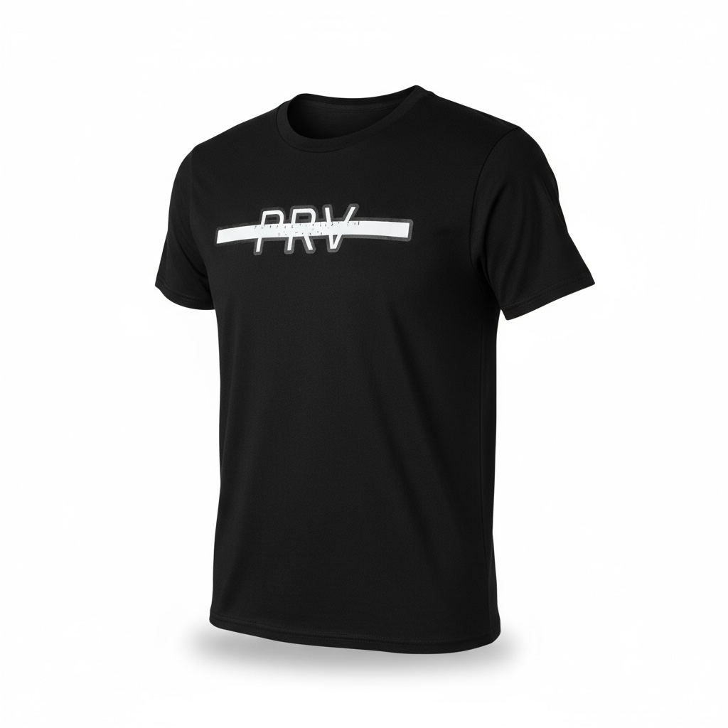 T-Shirt Victory line Black ( Black / Red )