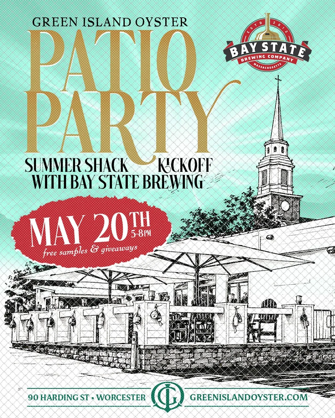 The Shack is Back! ☀️🦪🍺⁠
⁠
Join us on Wednesday, May 20th from 5&ndash;8pm as we kick off patio season and officially open the Summer Shack with our neighbors at Bay State Brewing!⁠
⁠
We&rsquo;ll be pouring out the good vibes with FREE beer samples