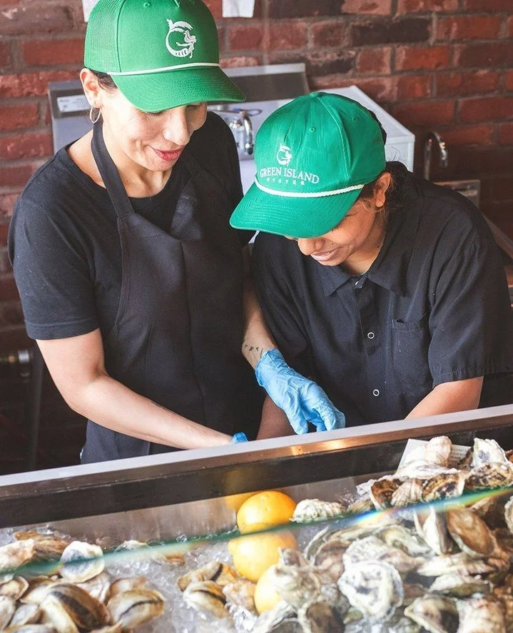 Behind every tray of freshly shucked oysters is a whole lot of work 🦪⁠
⁠
Any guesses how many oysters these two shuck in an average week? We&rsquo;ll give you a hint: it&rsquo;s probably more than you think.