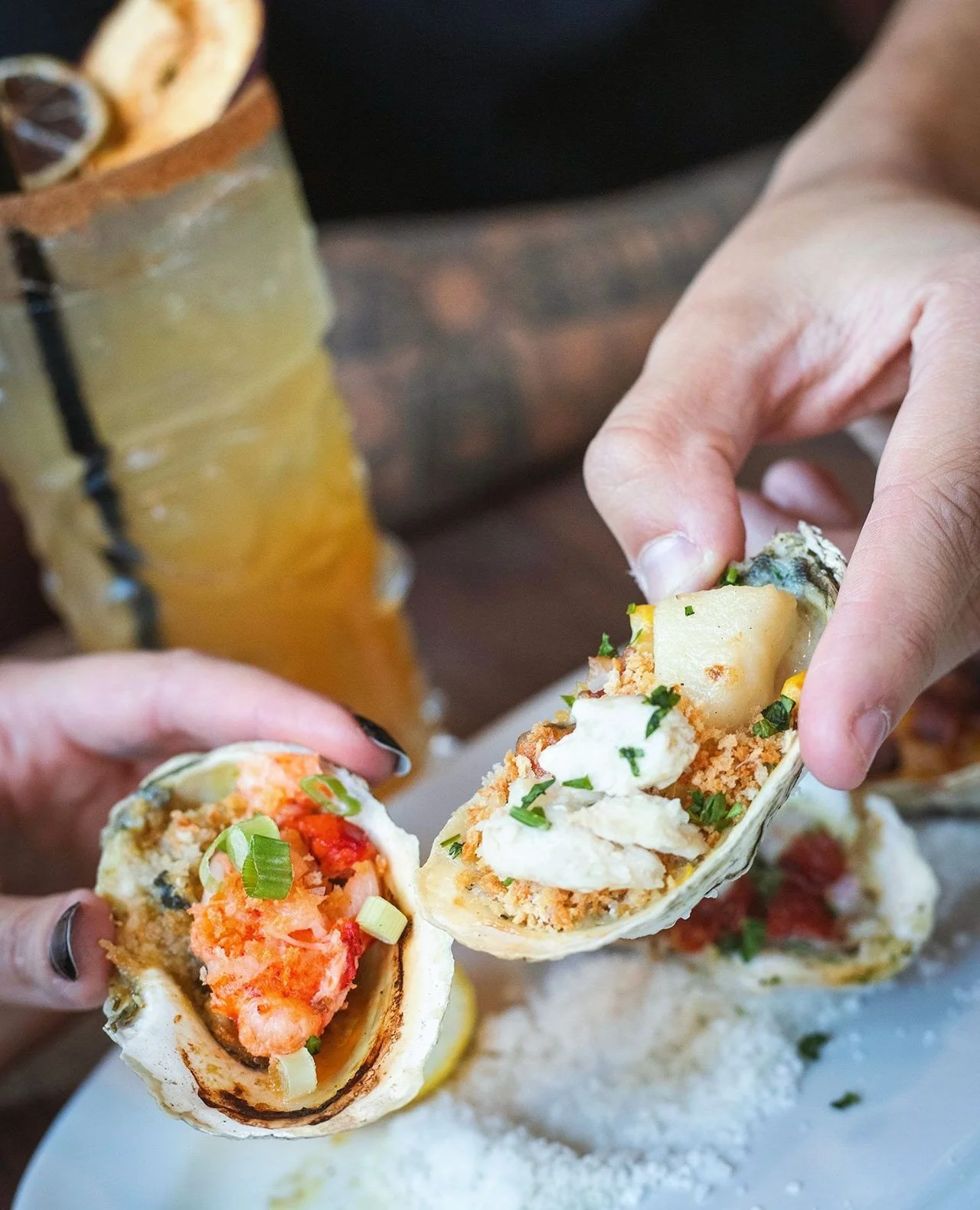 The weekend forecast? A whole lot of oysters 🦪⁠
⁠
OYSTERFEST is in full swing at Green Island, and our featured Topped Oysters are just one of the many ways we're celebrating the best time of year for fresh oysters.⁠
⁠
Enjoy $1.50 oysters ALL DAY, E