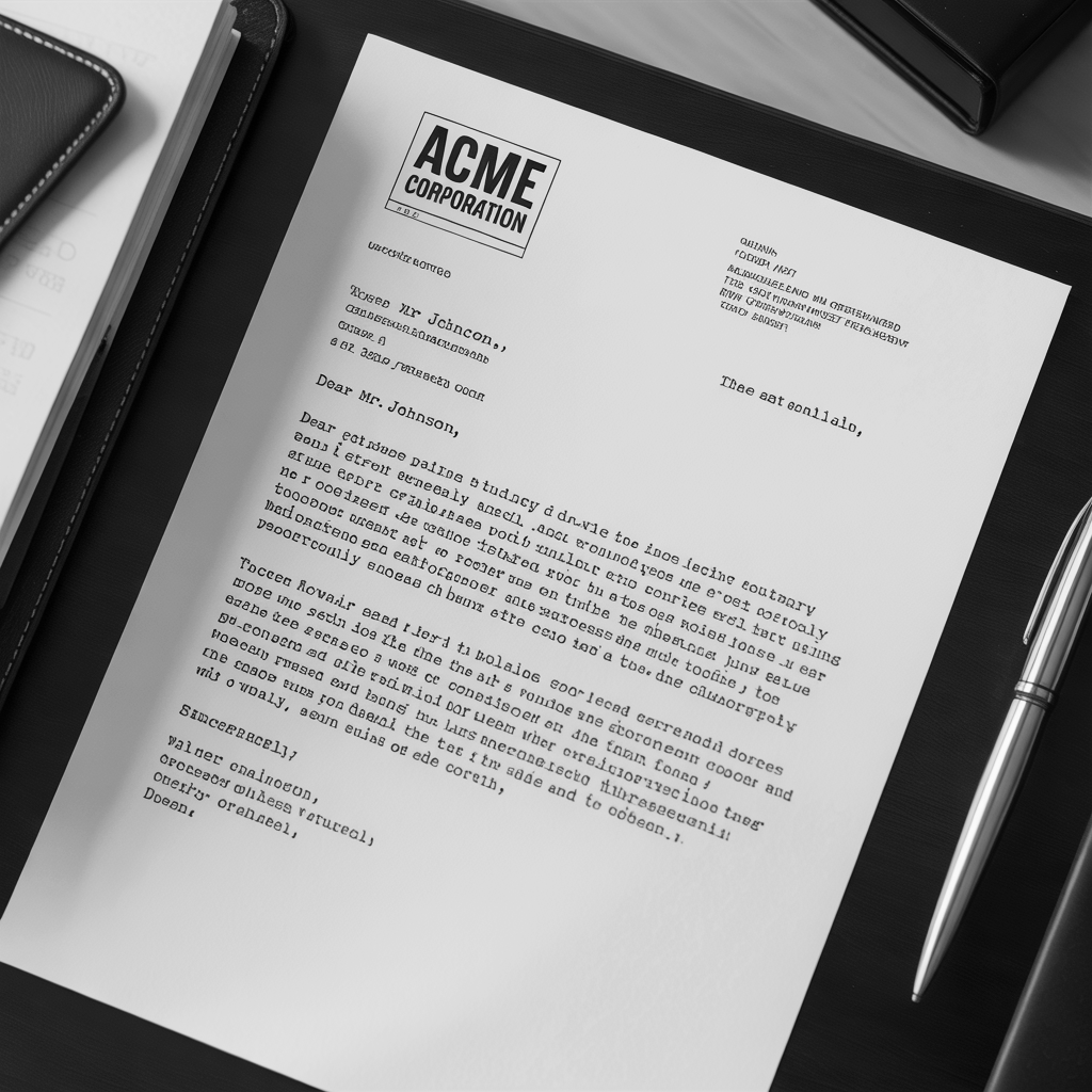 Standard Business Letter