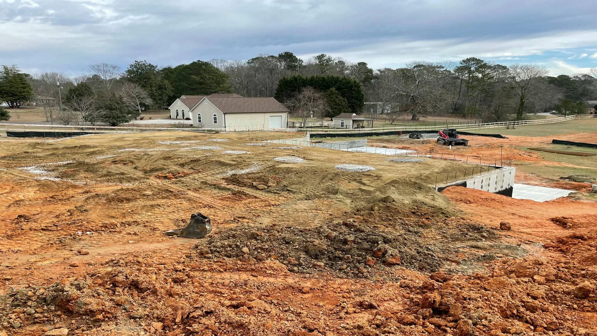 New custom home excavation in Powder Springs, GA