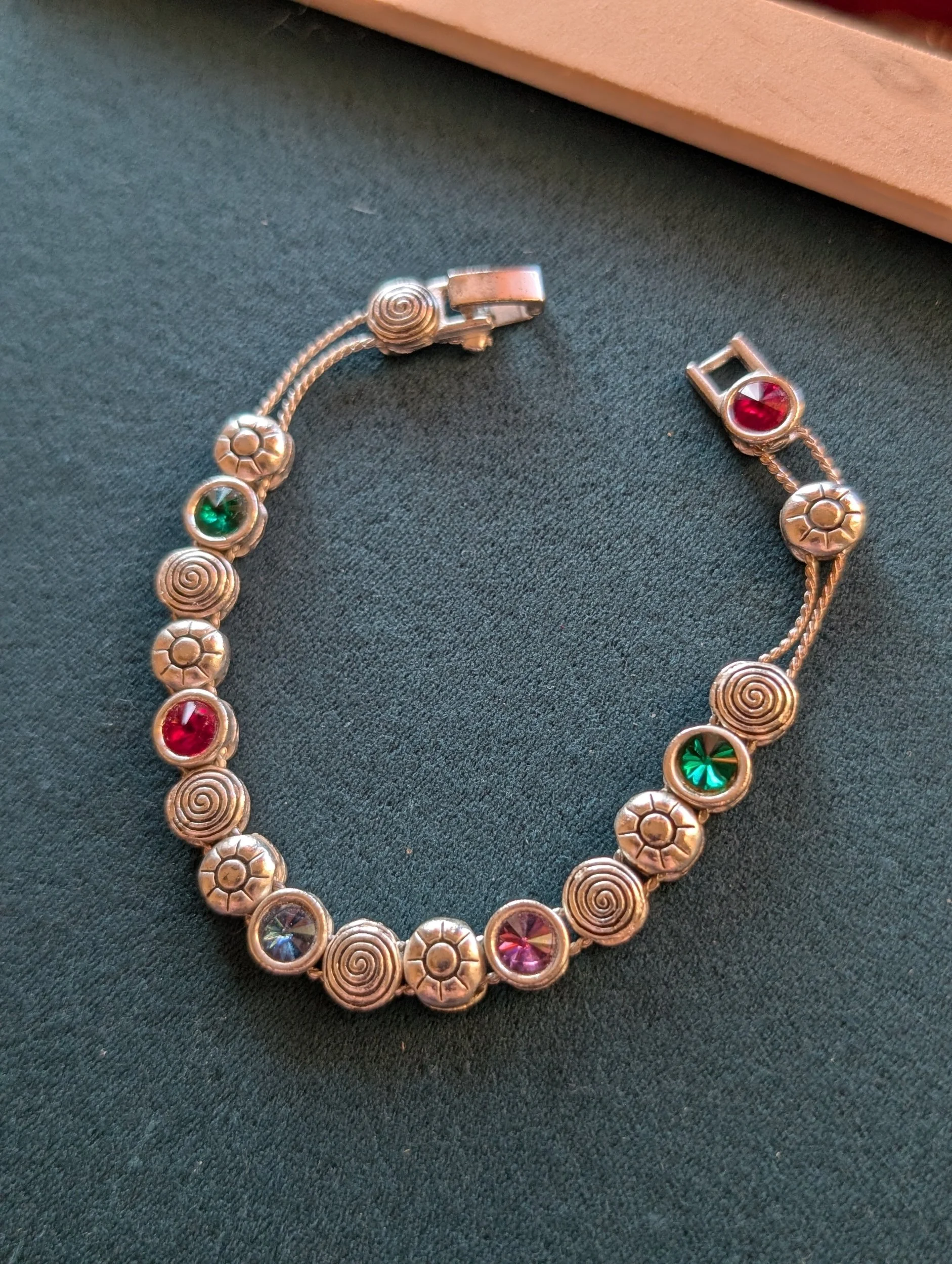 Vintage Silver Slide Bracelet