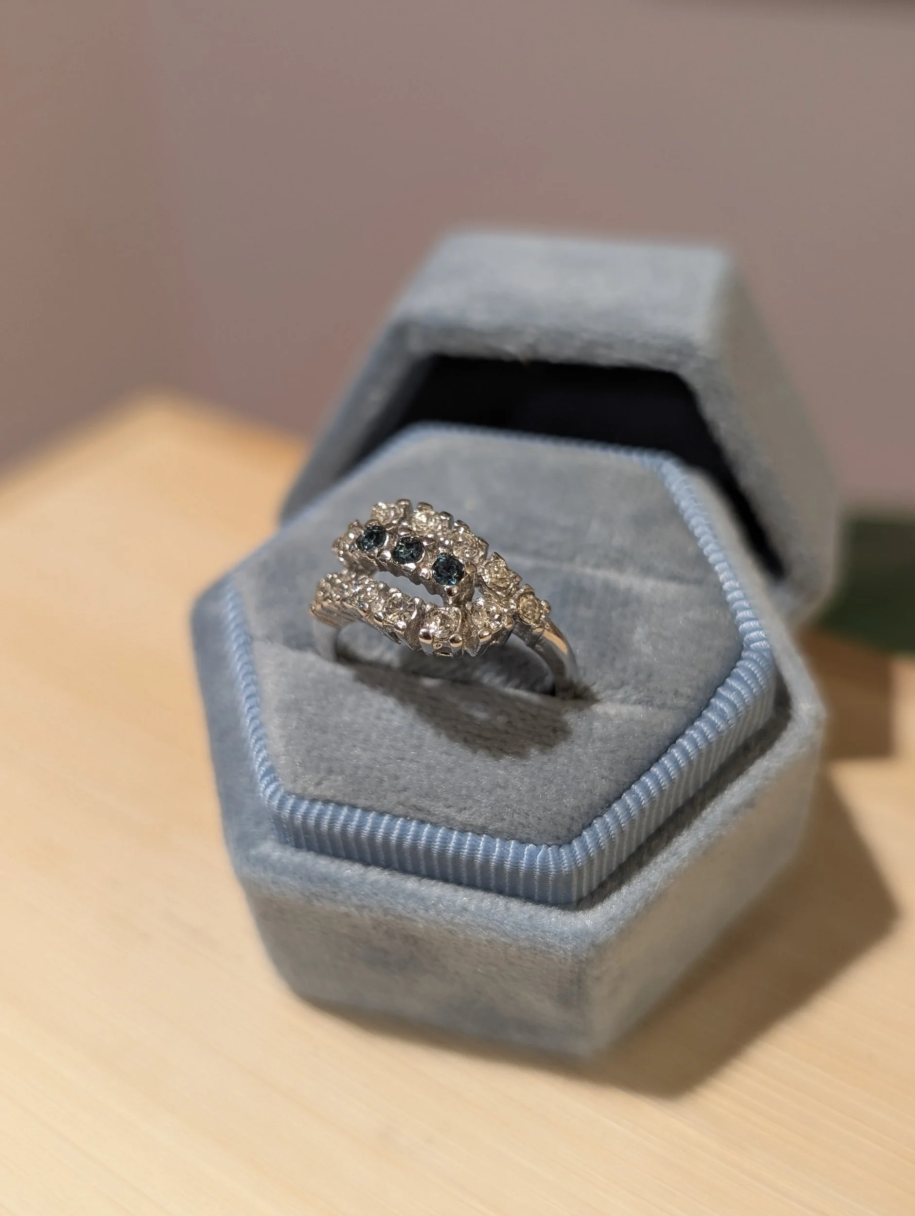 Vintage Blue Stone Ring | Size 7