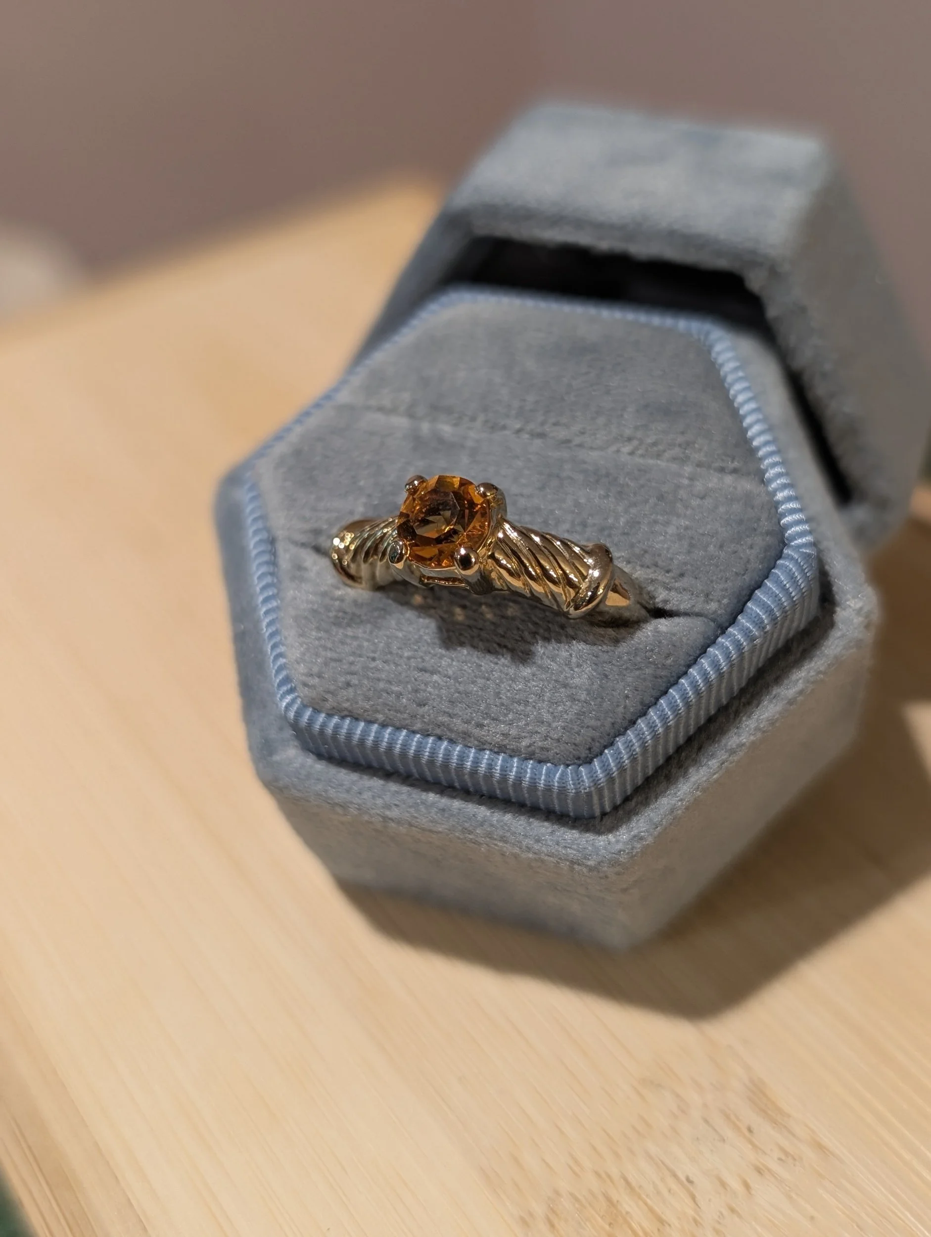 Vintage Citrine Ring | Size 6.5