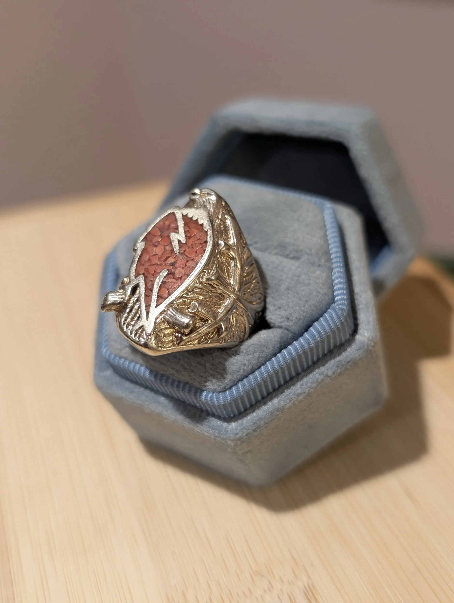Vintage Gordon & Smith 1986 Biker Ring | Size 7