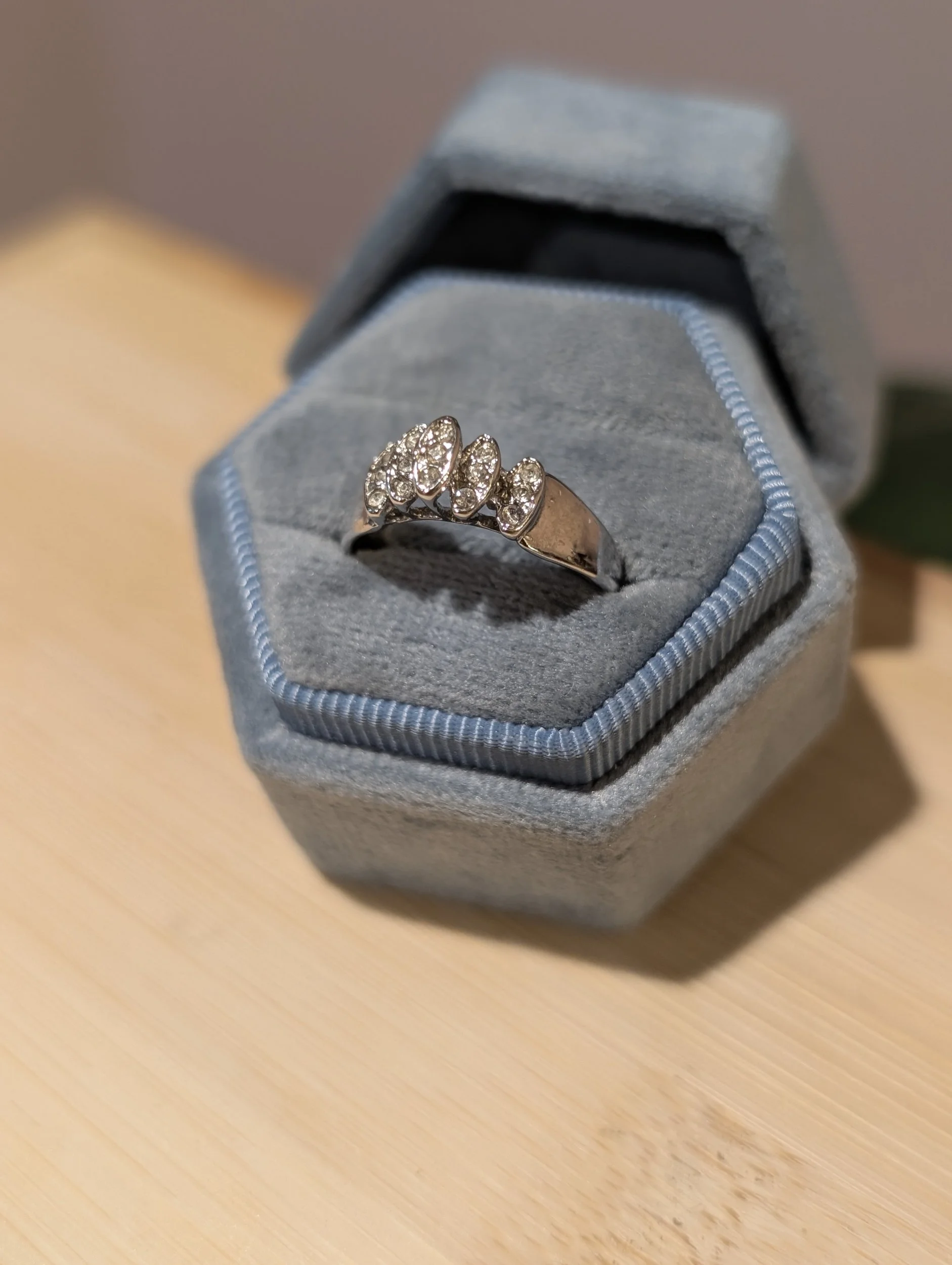 Vintage Step Stone Ring | Size 6.5