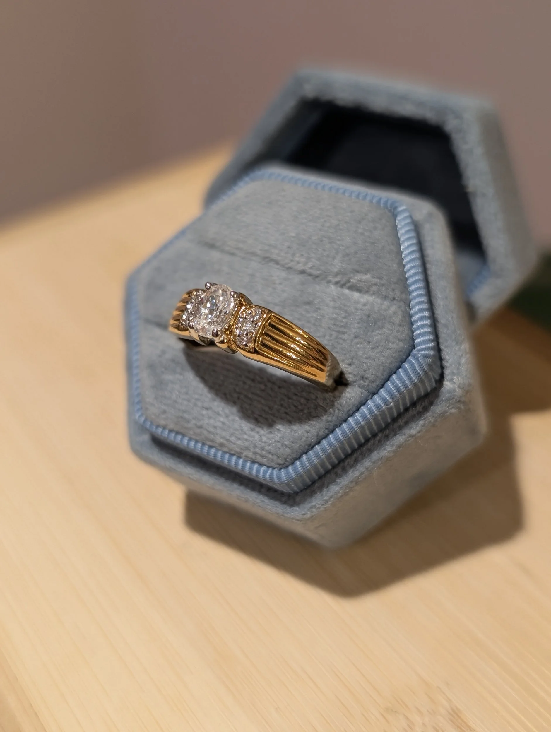 Vintage Three-Stone Ring | Size 8