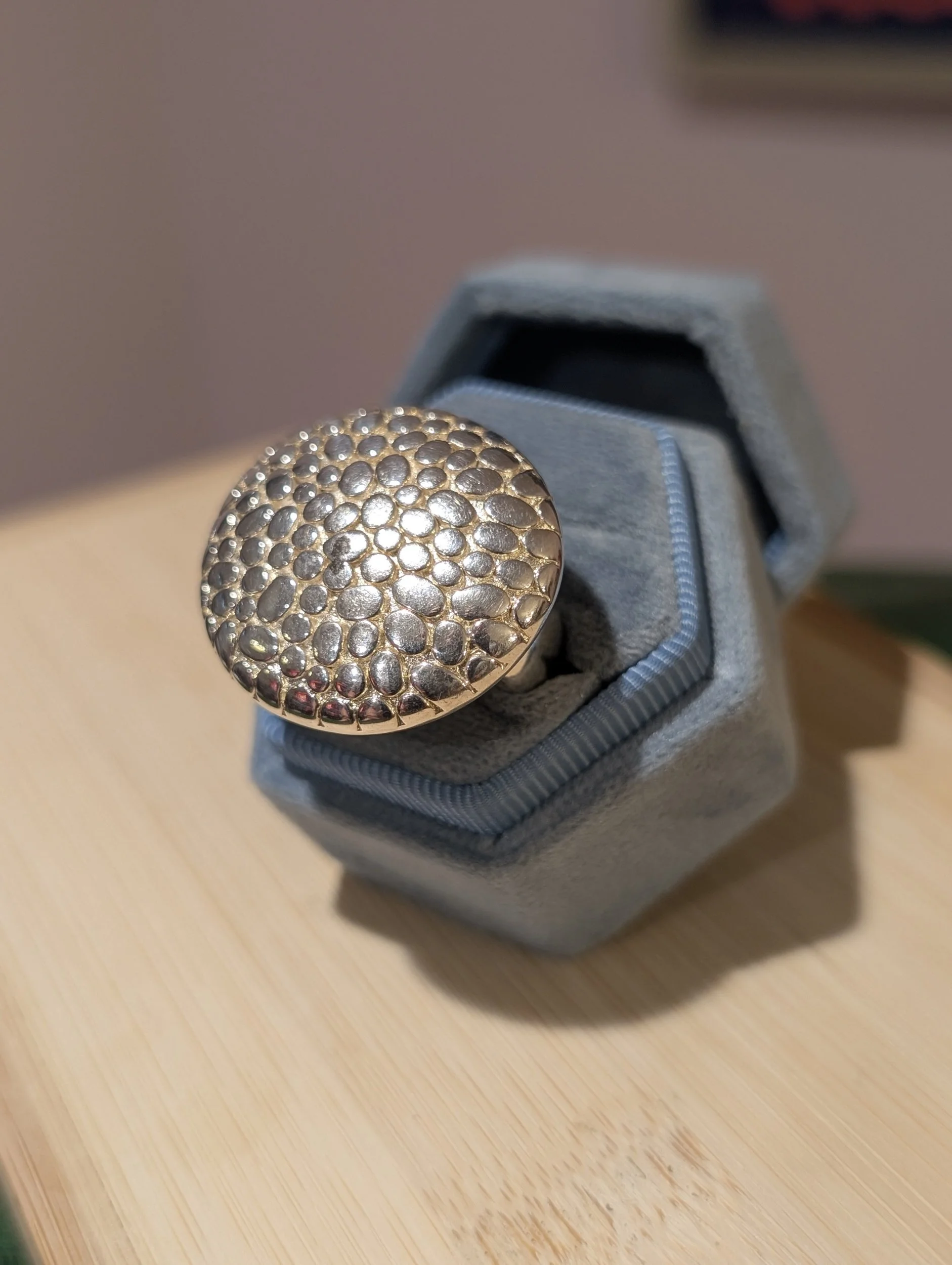 Vintage Sterling Silver Hollow Ring | Size 7