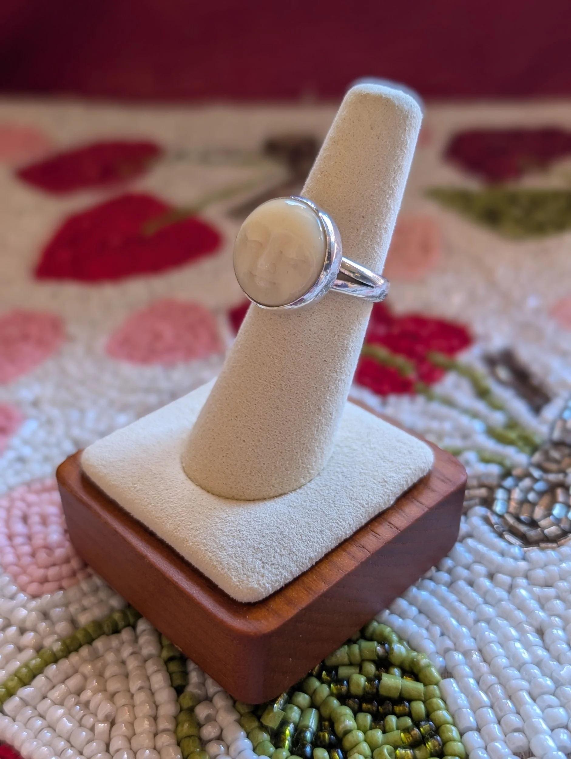 Vintage Sajen Moon Goddess Ring - 6.5