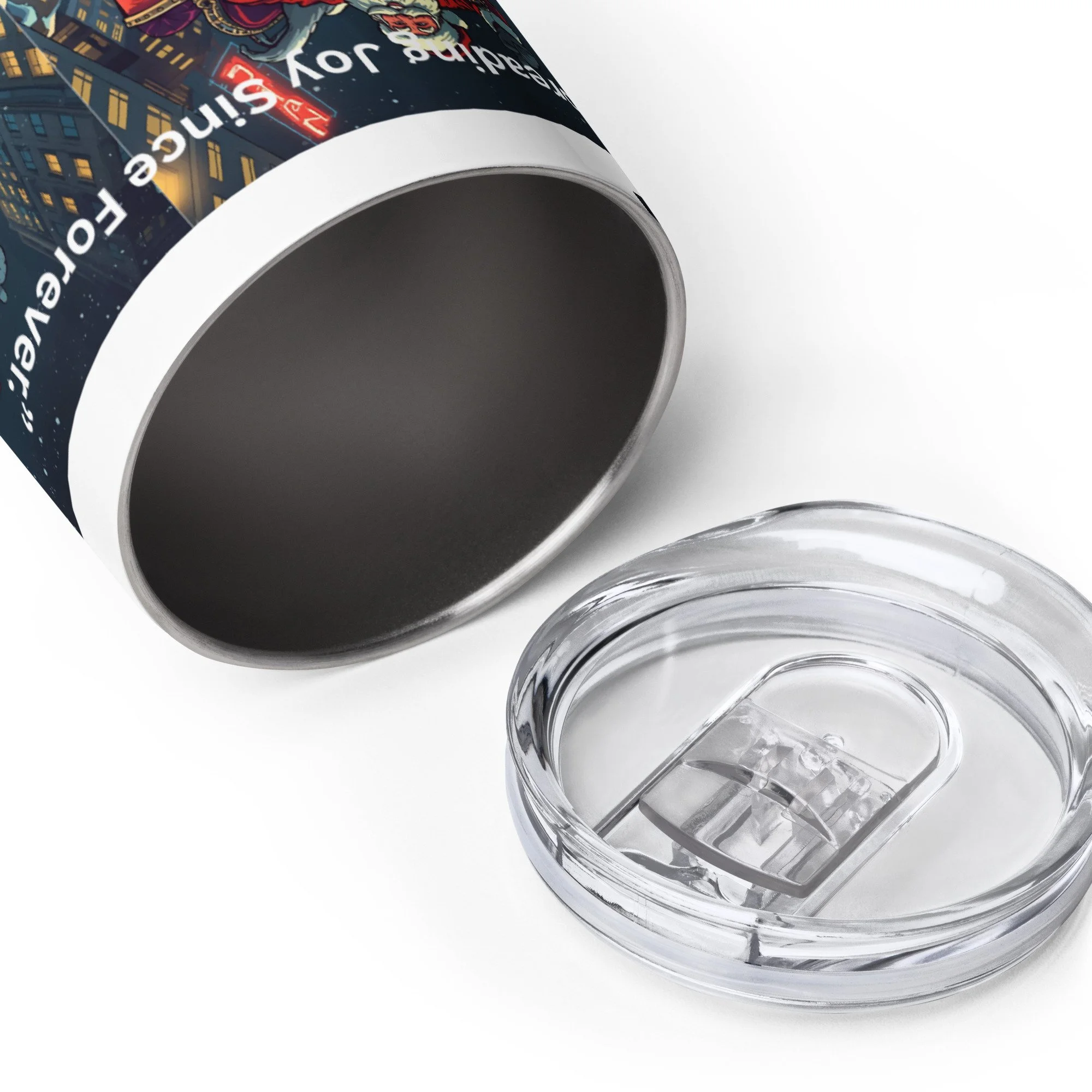 Funny Christmas wine tumbler Team Santa holiday stainless steel drinkware gift