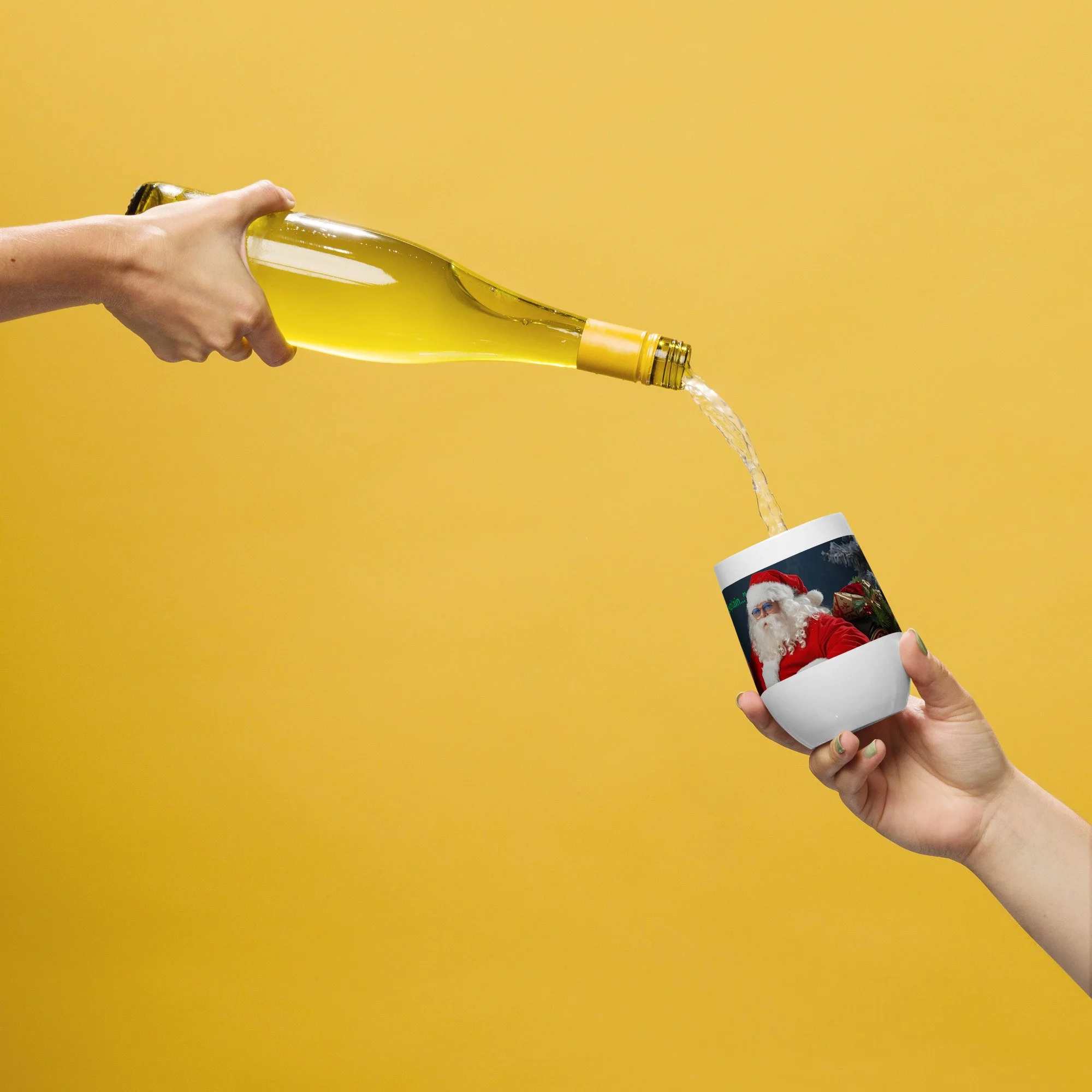 Dear Santa I Can Explain 12oz wine tumbler funny Christmas stainless steel gift for adults