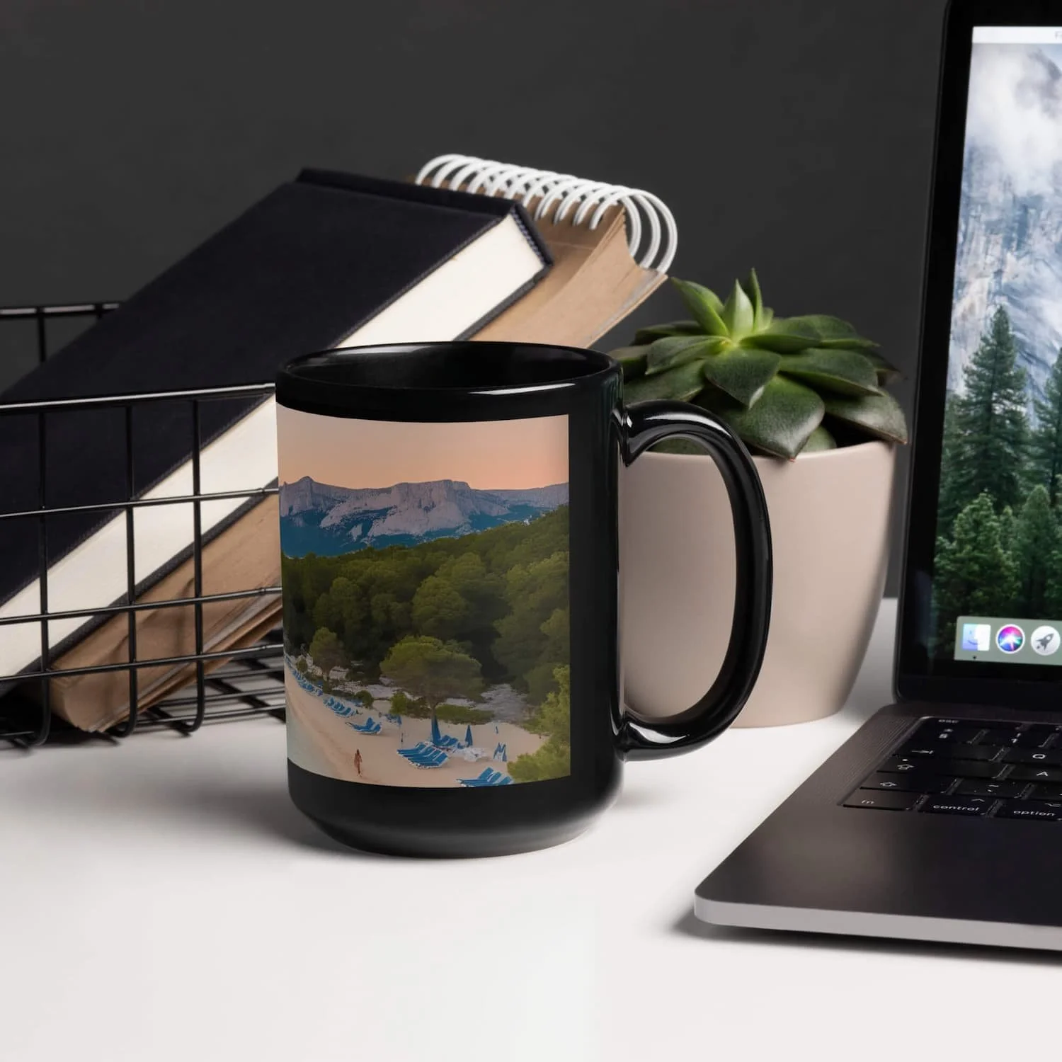 Paradise Beach Coffee Mug – 15oz Tropical Ceramic Gift