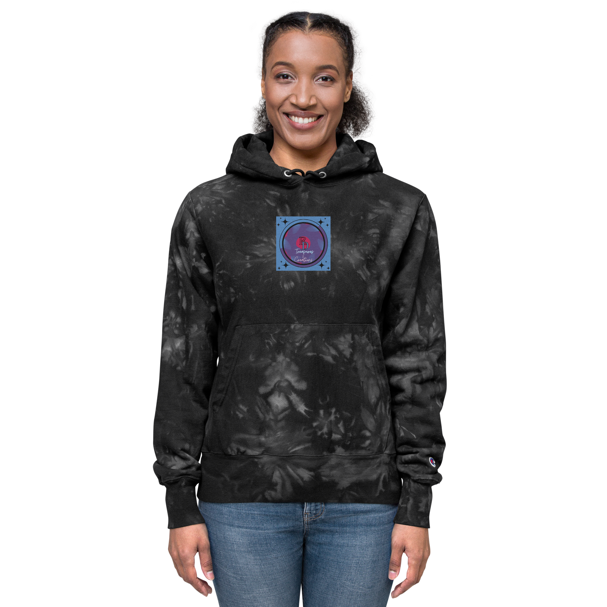 Champion Tie-Dye Hoodie – Premium Reverse Weave® Comfy Sweatshirt Gift for Men & Women | Unisex Cotton-Poly Fleece Pullover