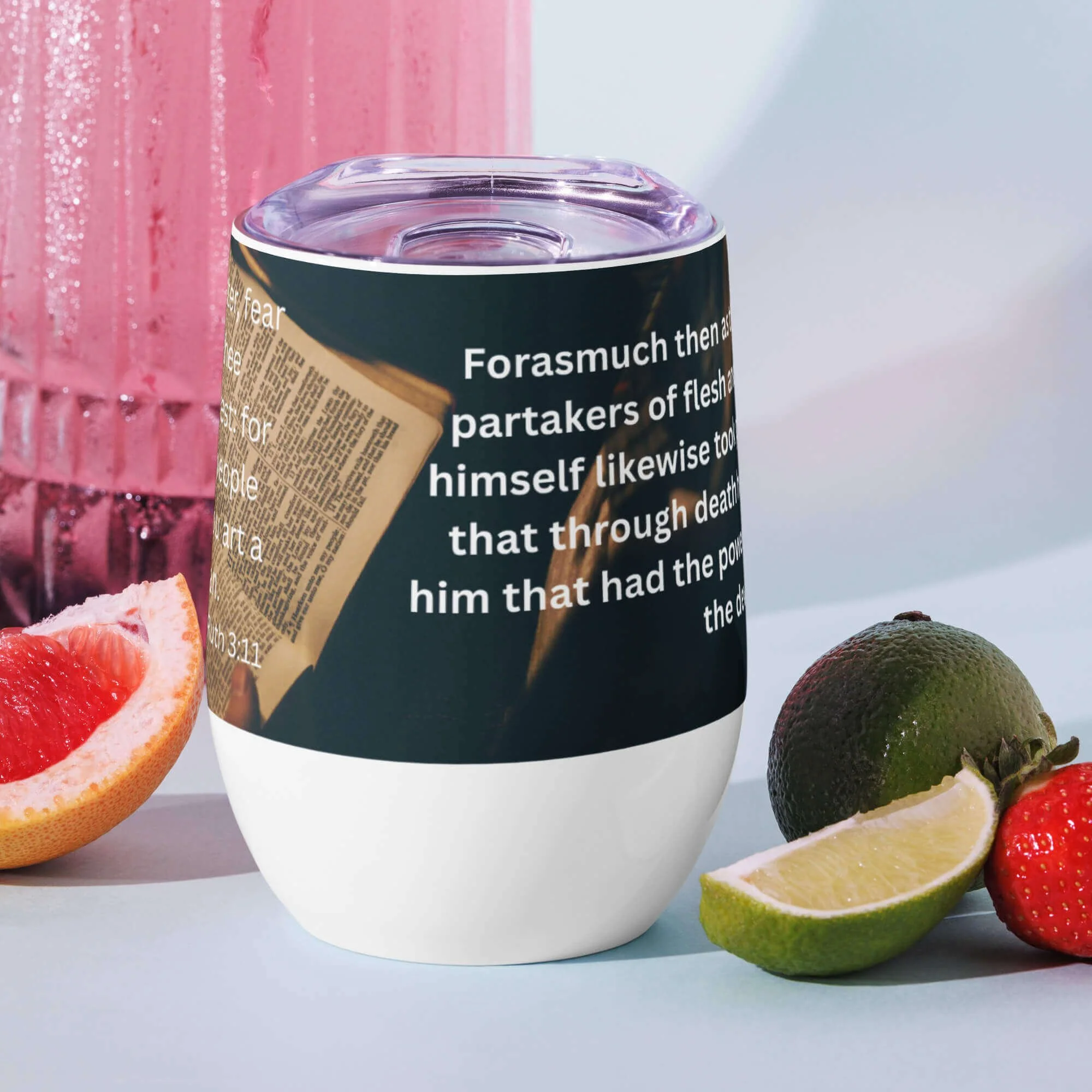 Christian Scripture Wine Tumbler – Ruth 3:11