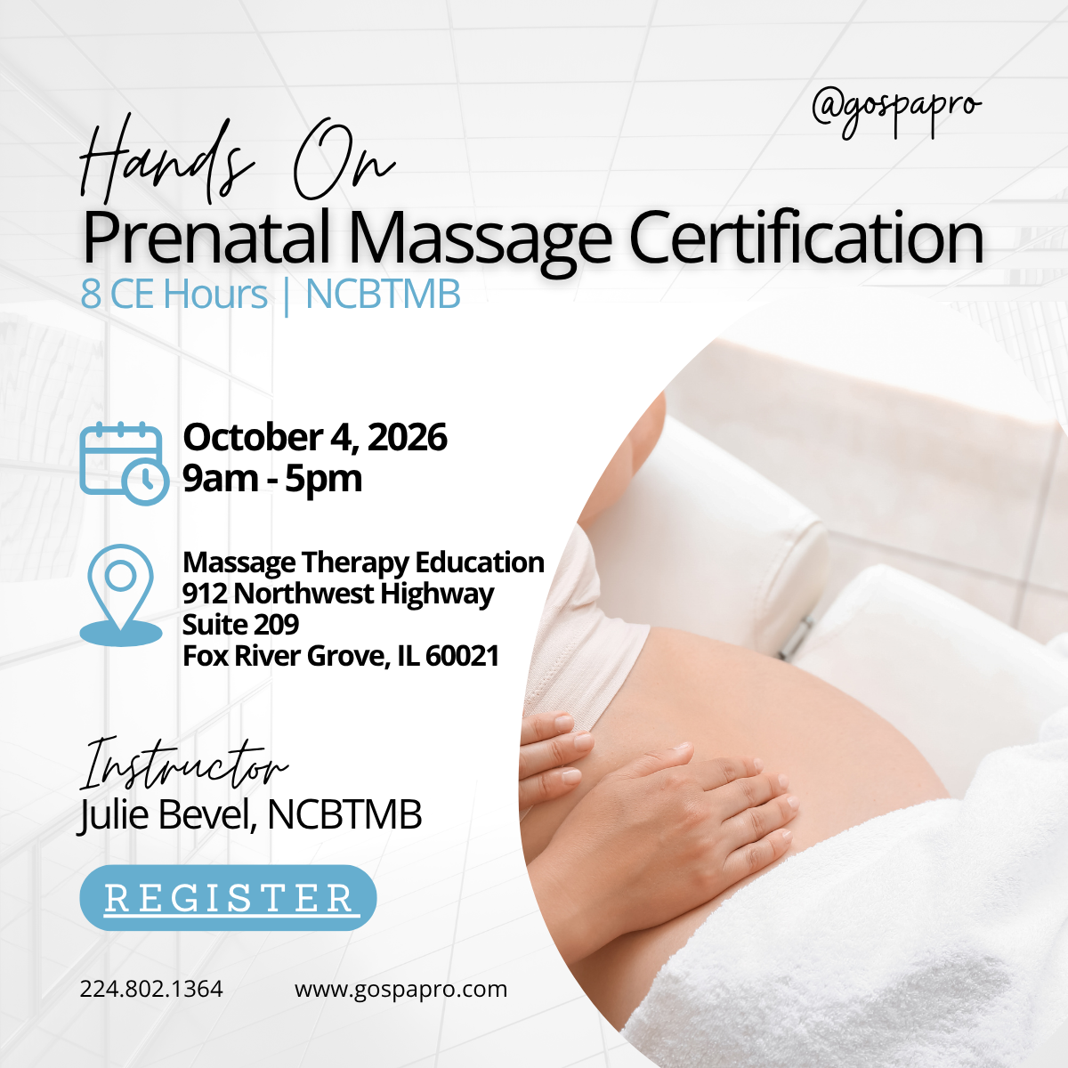 Hands On: Prenatal Massage Certification