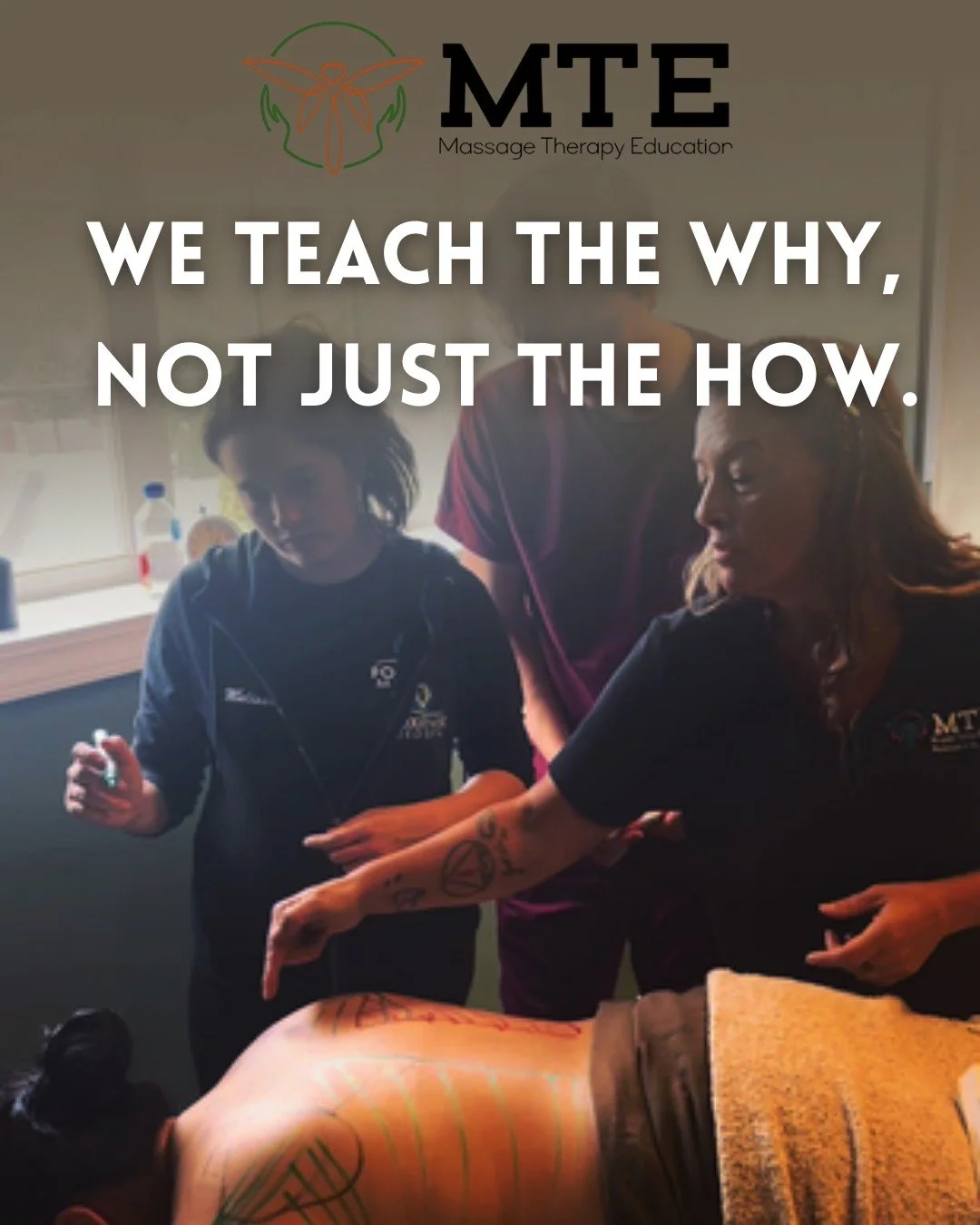 Educational Moment ⤵️

Massage therapy can:
&bull; Reduce inflammation
&bull; Improve circulation
&bull; Support lymphatic flow
&bull; Calm the nervous system
&bull; Help restore functional movement

This is why we train our students with a strong fo