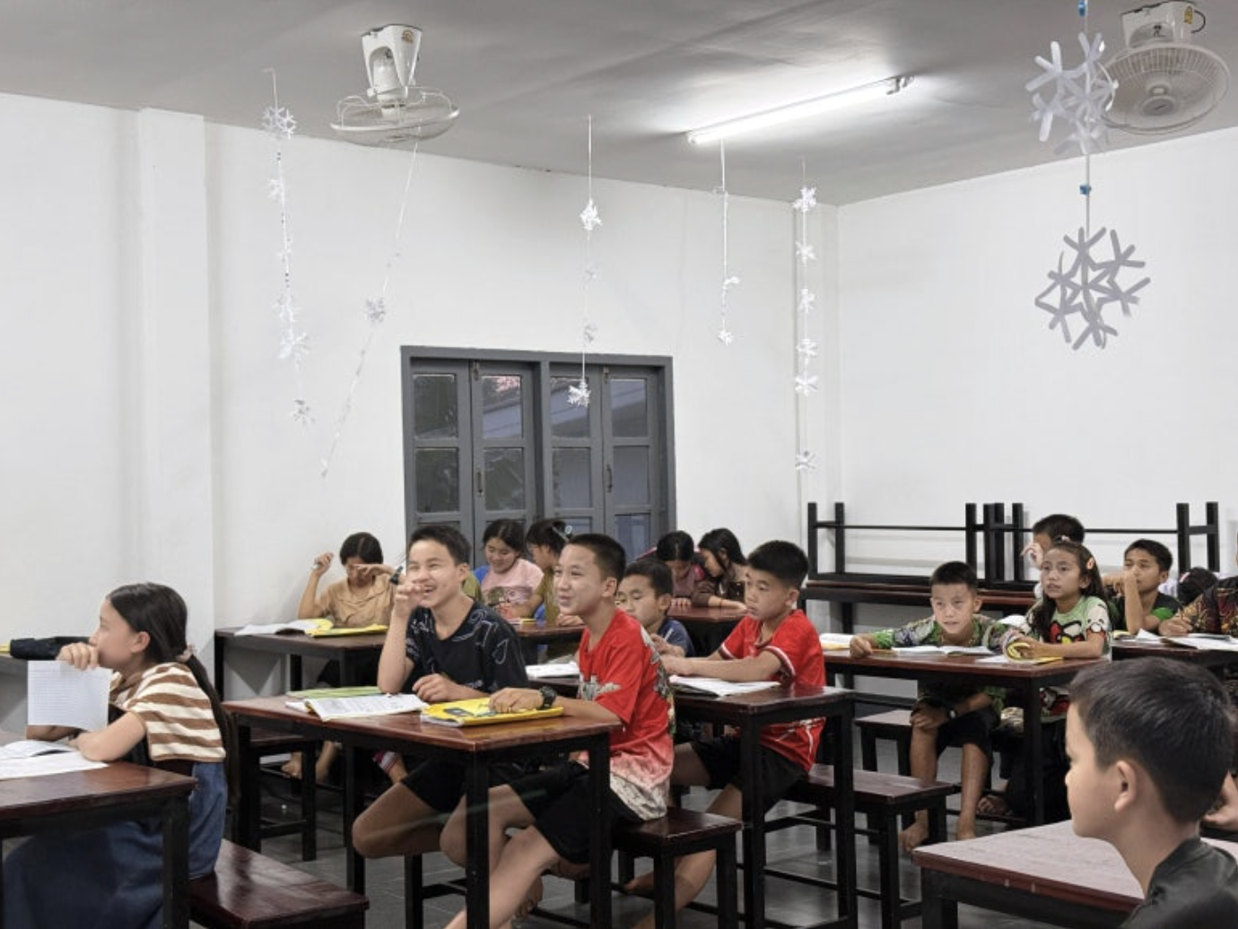 "우리도 배우고 싶어요."