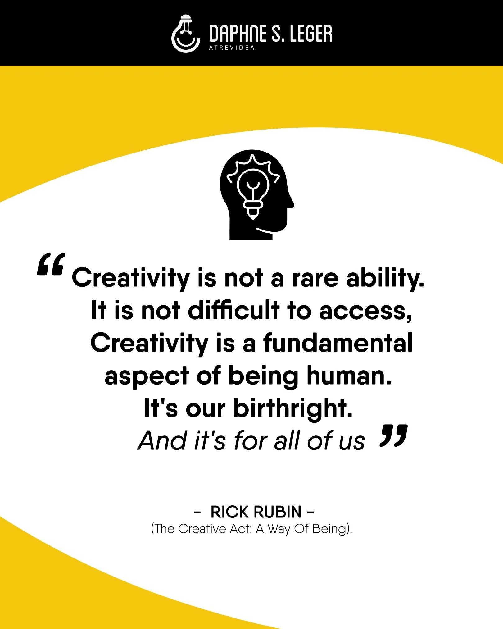 Something I always notice in my workshops:

When I ask, &ldquo;Who here thinks of themselves as a creative person?&rdquo;
Only a few hands go up. On a good day.

But then I ask:
&ldquo;Who had to deal with an unexpected problem this week&mdash;someth