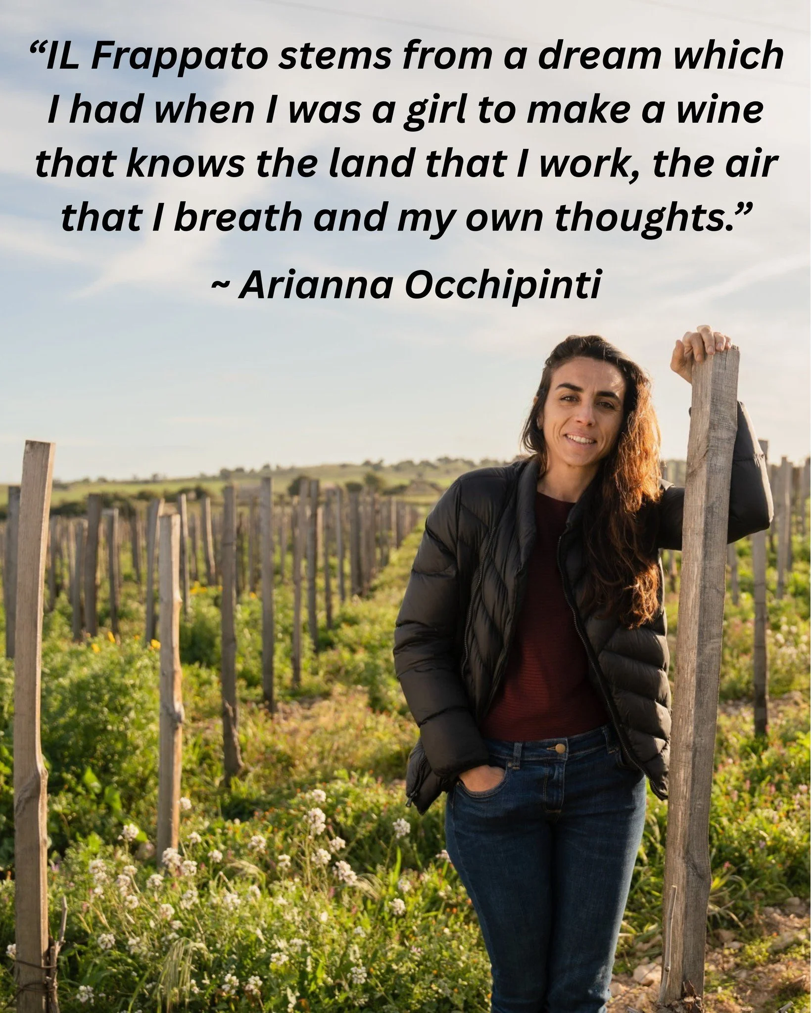 Join us Saturday, March 7th 4-6pm, to honor women wine and spirit producers. Learn about the trend-setting women who are raising the industry standards such as Arianna Occhipinti, a rockstar wine maker from Sicily.  Arianna set out to produce wines t
