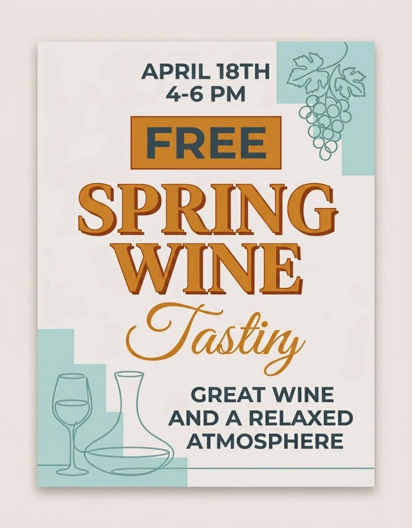 Spring is in the air and town is beginning to bustle! Join us to taste a selection of bright, fresh wines to match the energy of the season.

Saturday, April 18th 4-6 pm. 

Always free!

#winetasting🍷 
#spring 
#colorado 
#buenavistacolorado