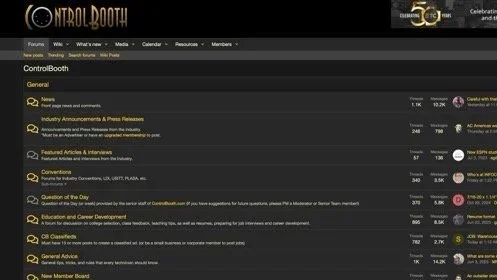 Control Booth Forum