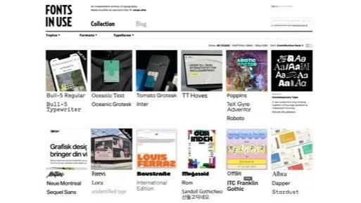 Fonts in Use