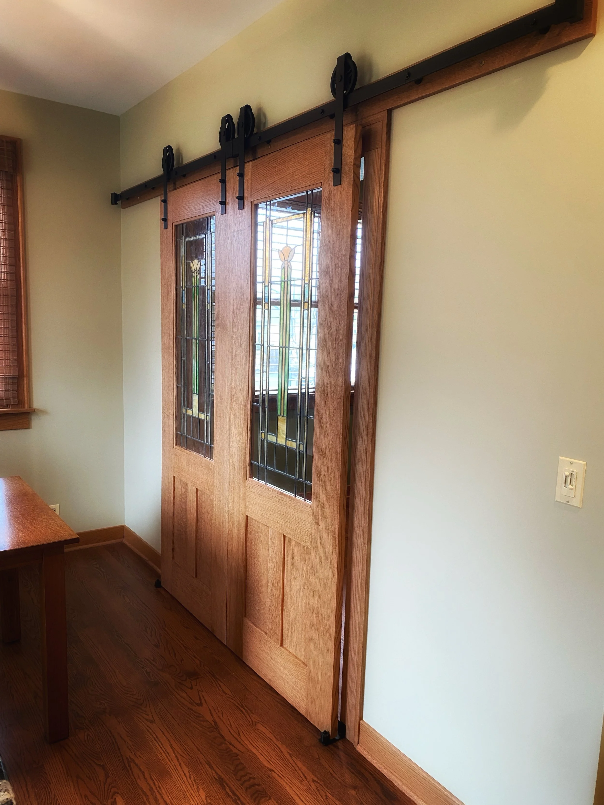 Rolling doors can be much more than just barn doors from old wood.