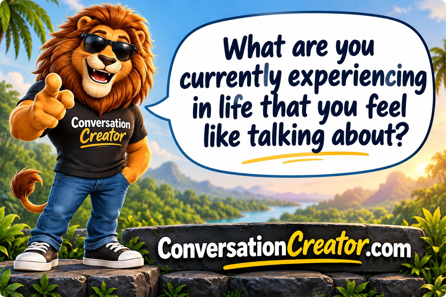 What are you currently experiencing that you FEEL like talking about?