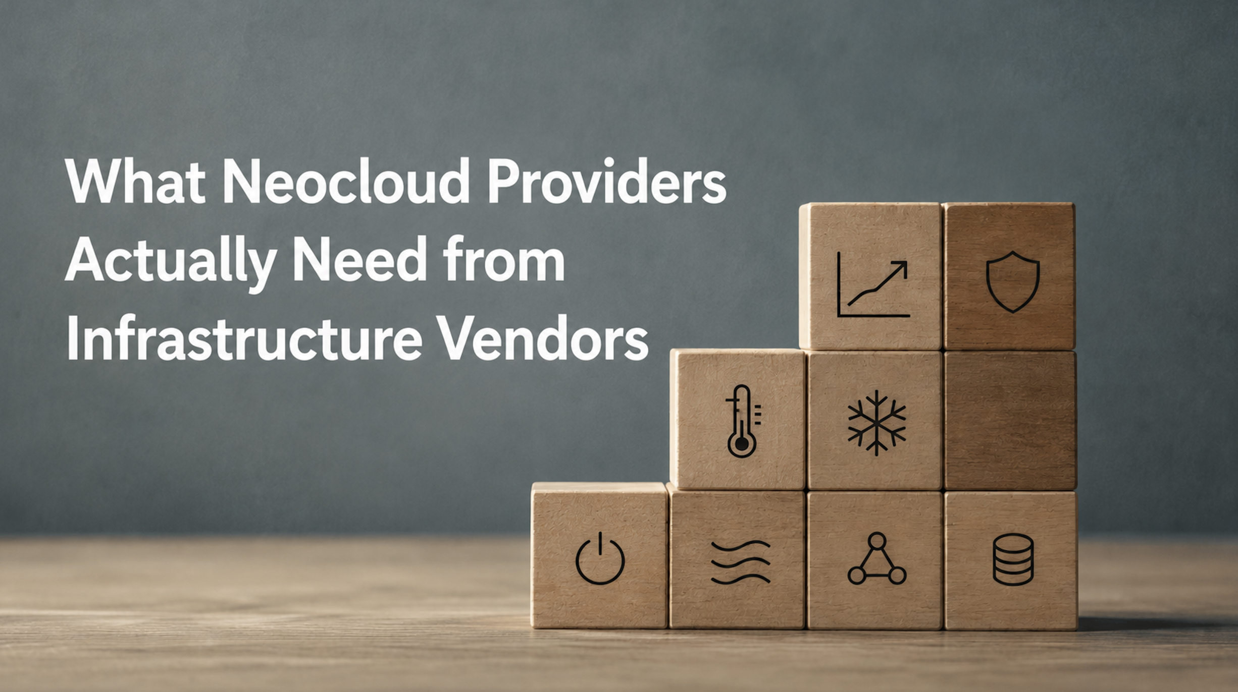 What Neocloud Providers Actually Need from Infrastructure Vendors