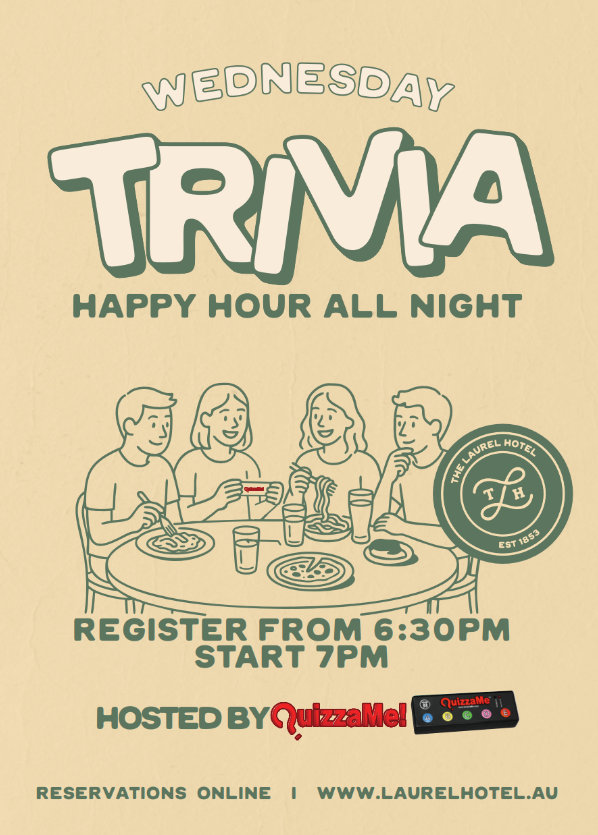 It doesn’t get any better than mid week Trivia with $9 drinks all night. Round up the troops!