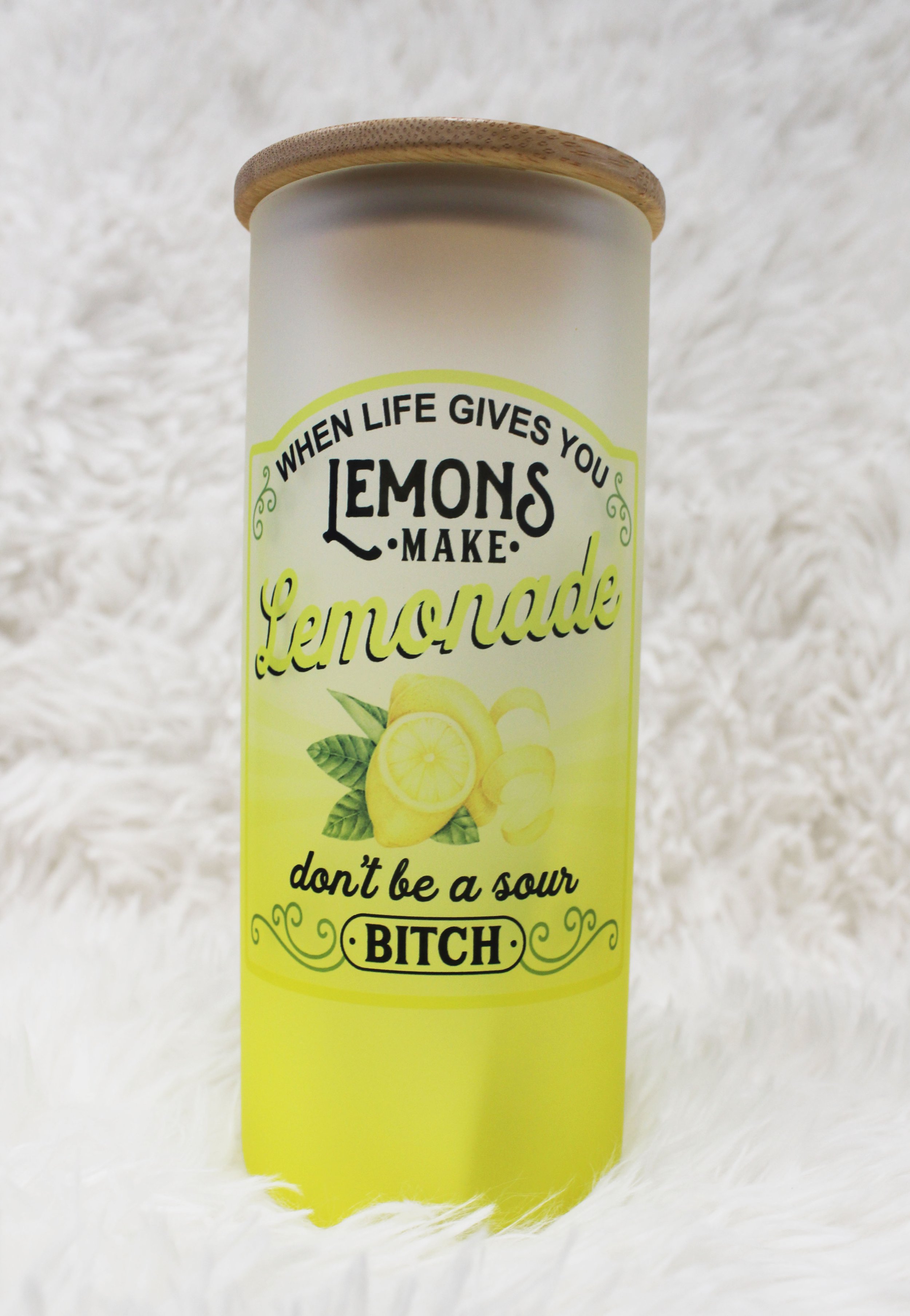 Yellow Gradient Lemon Tumbler