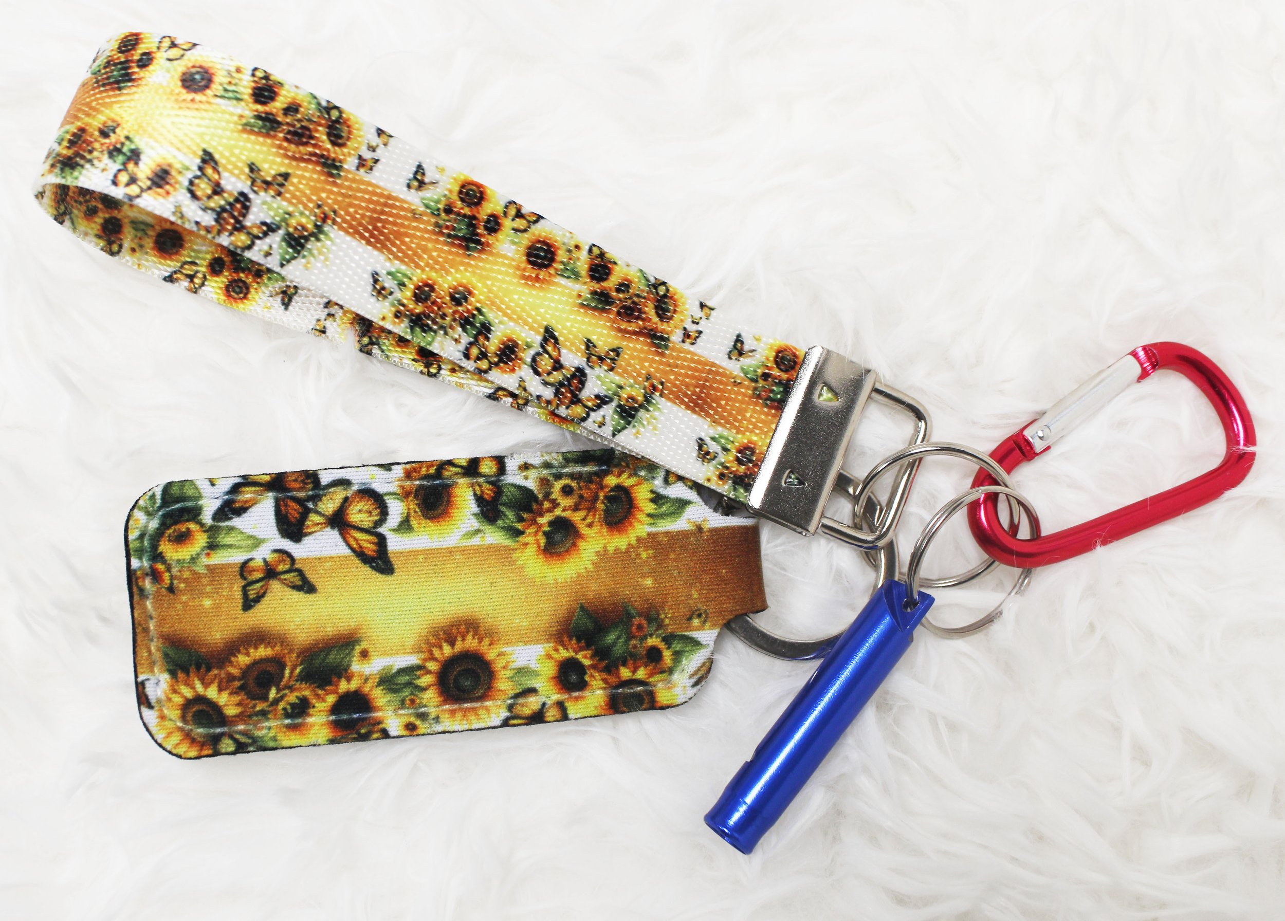 Sunflower Wrist Strap and Lip Balm Holder