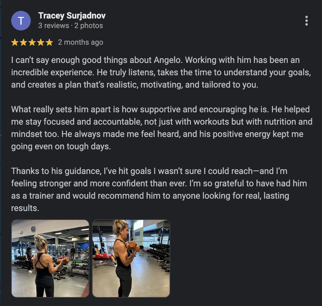 A woman working out in a gym, lifting a kettlebell. Lost 100lbs