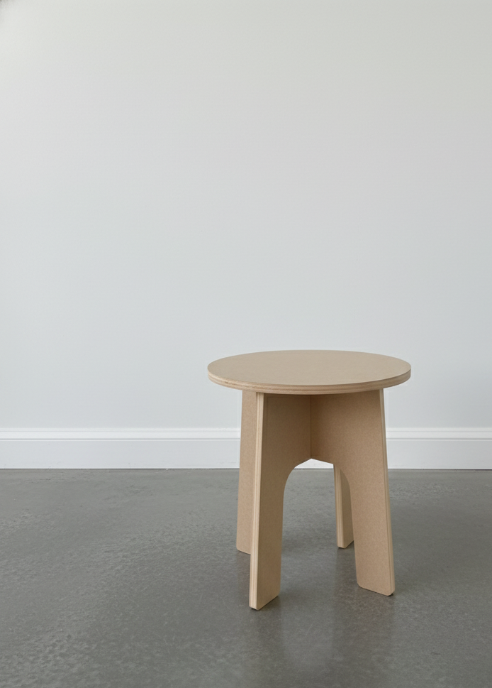 Tool-free quick setup collapsible stool showing instant click-together assembly for outdoor seating.