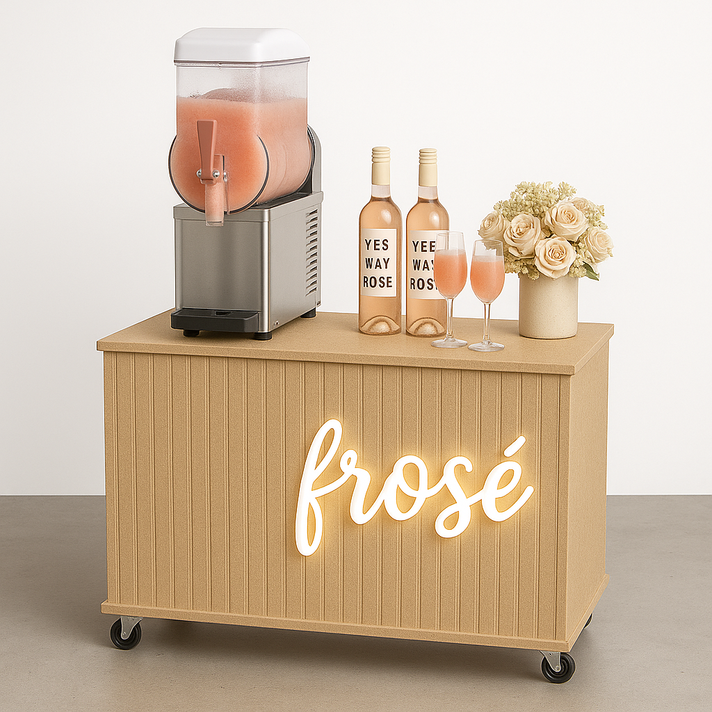 event cart for weddings, markets, and brand activations – premium flat-pack cart made in