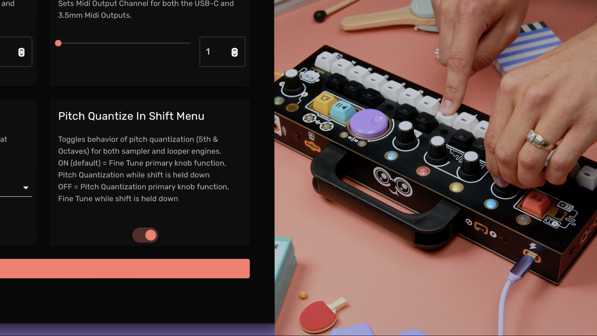 CHOMPI Config Tool - Pitch Quantize Option
