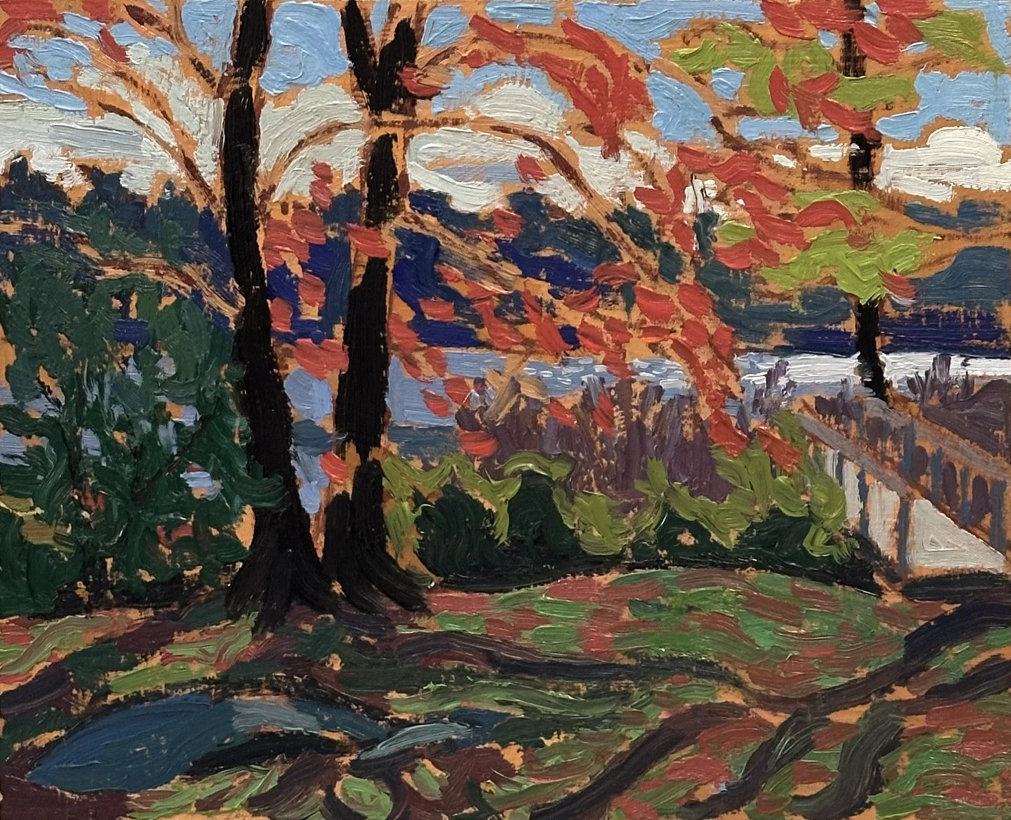 Bala-Hy Motel / oil on board / 8"x9.5"
