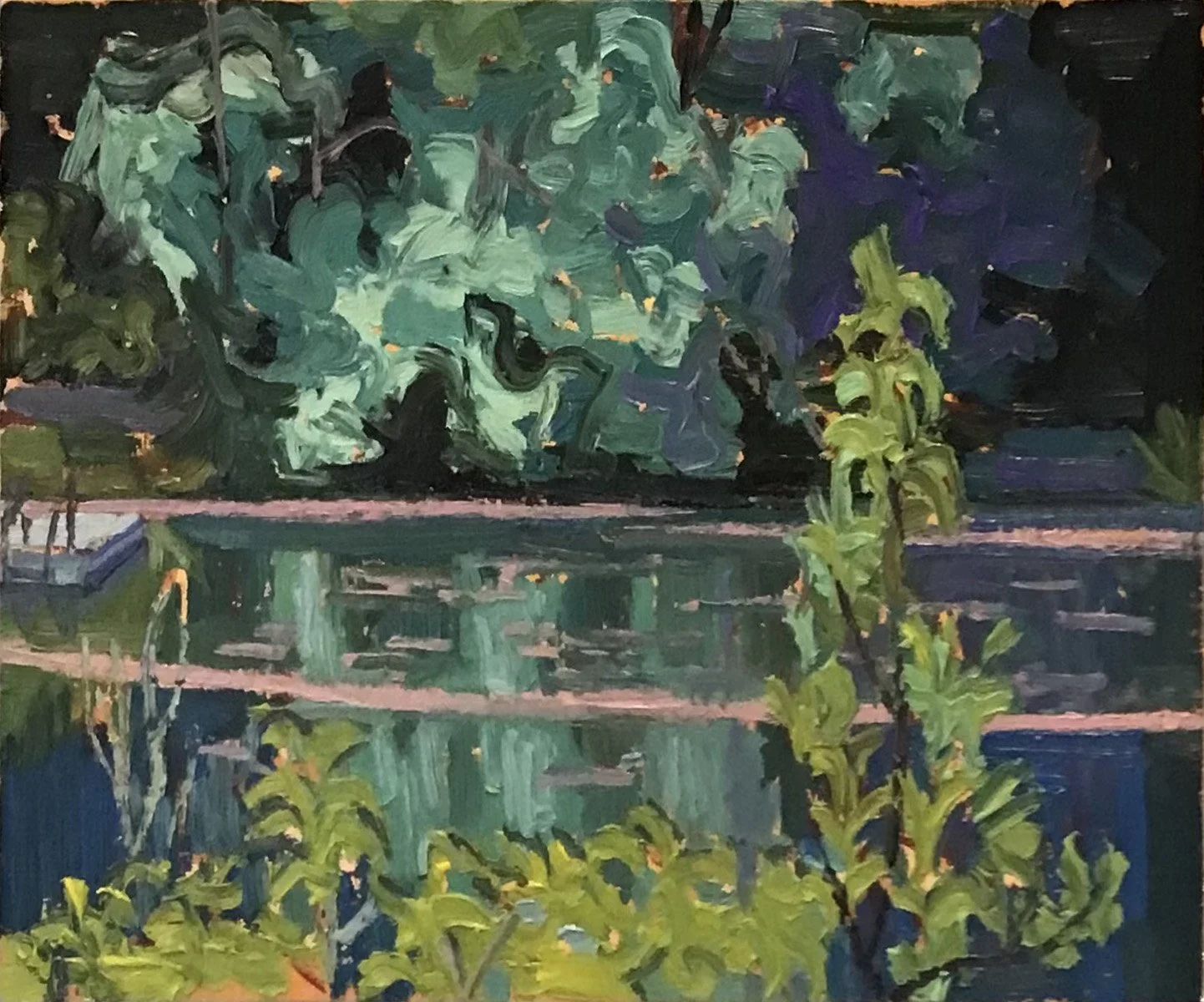 Greer Property / oil on wood / 8x9.5" / sold