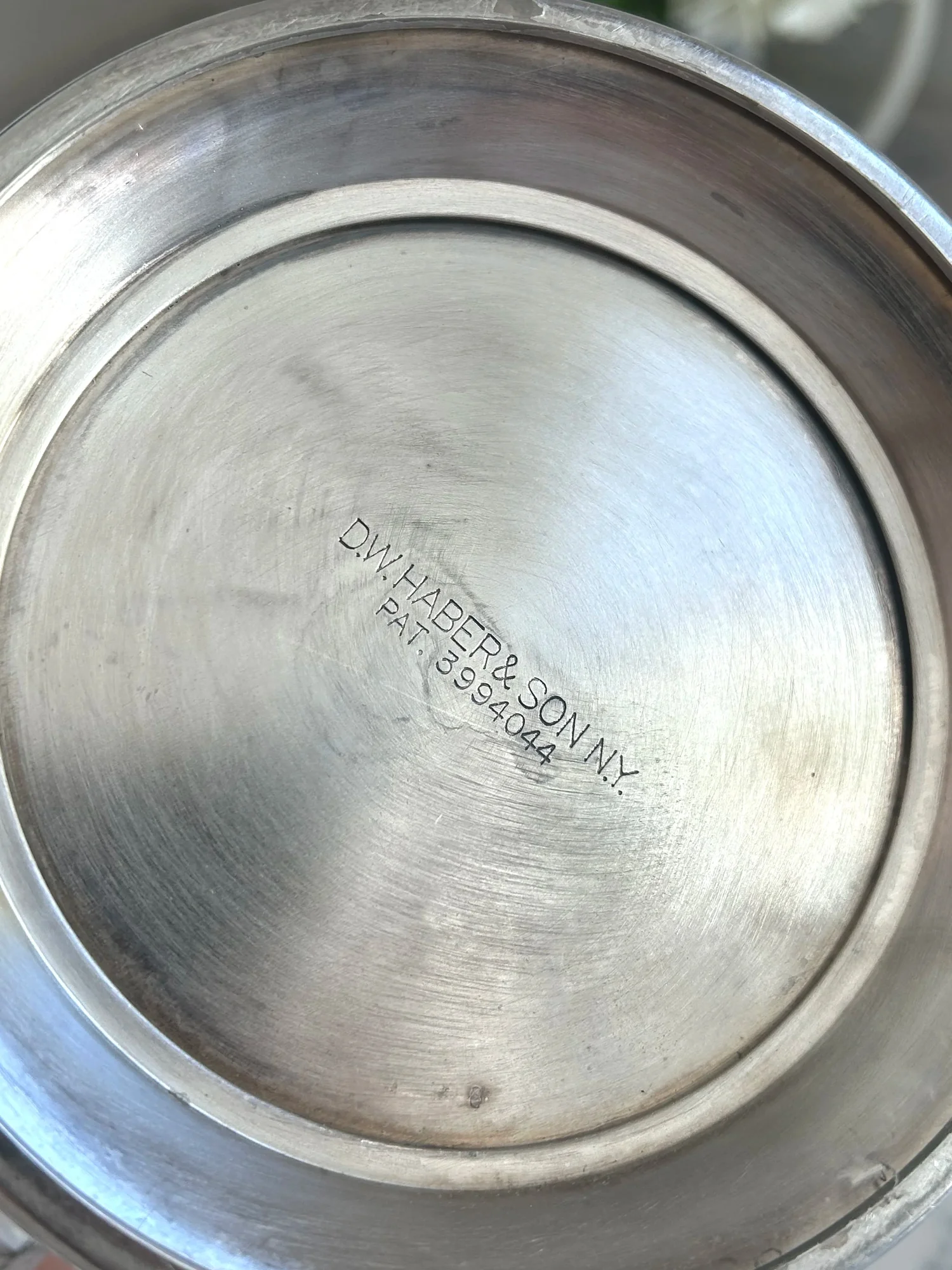 Vintage D.W. Haber & Son Hotel Plate Water Pitcher — Van der Zee 