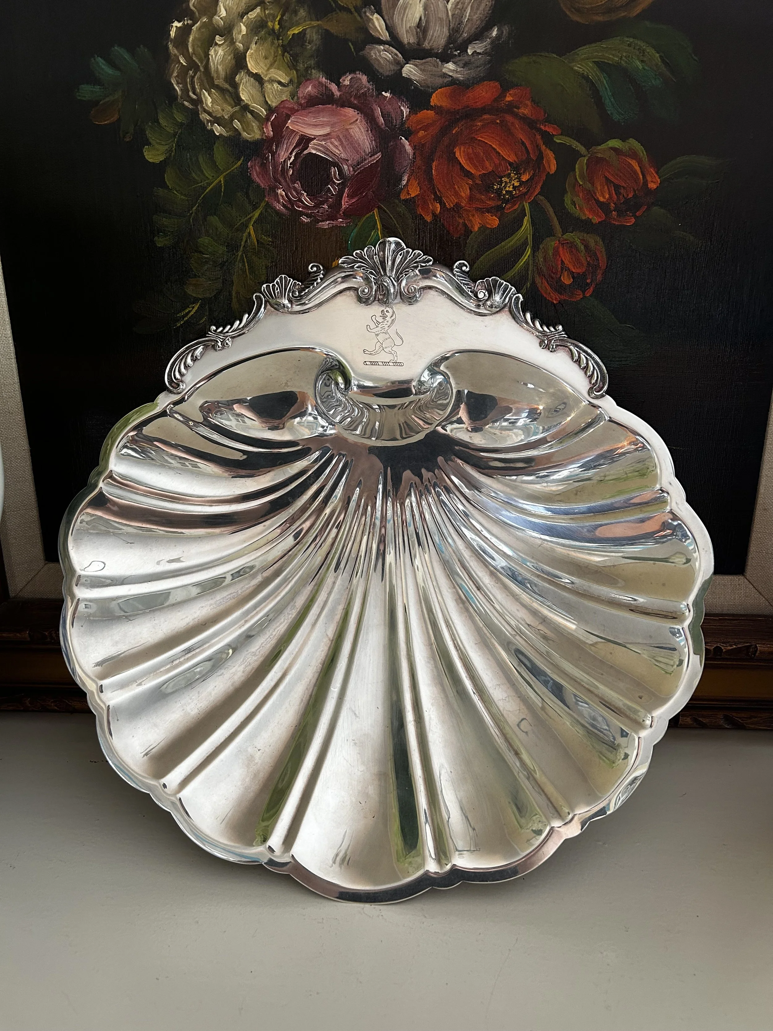 Early 20th Century F.B. Rogers Silver Plate Shell Dish