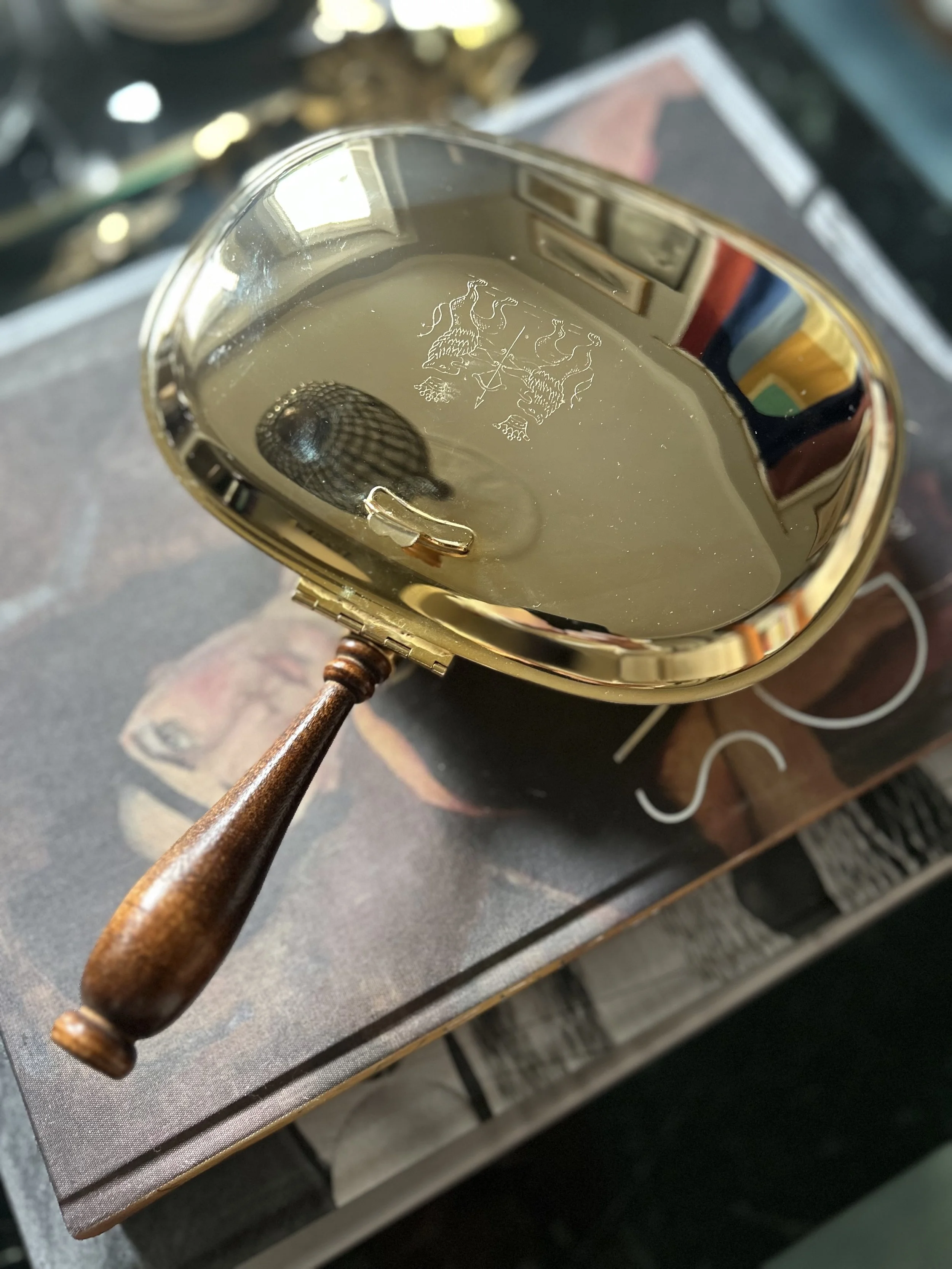 Vintage 24 Karat Gold Plated "Silent Butler" Crumb Catcher