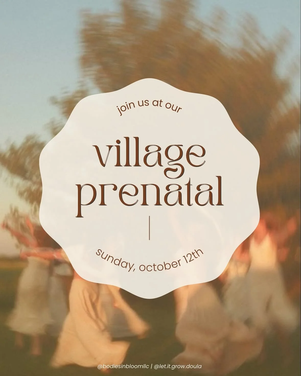 our last Village Prenatal gathering before we tuck in for our season of rest 🕊️

this circle is all about nourishment- slowing down, savoring, and remembering the wisdom of food as love. led by our fav postpartum doula + chef, Taylor Kirkbride (@let